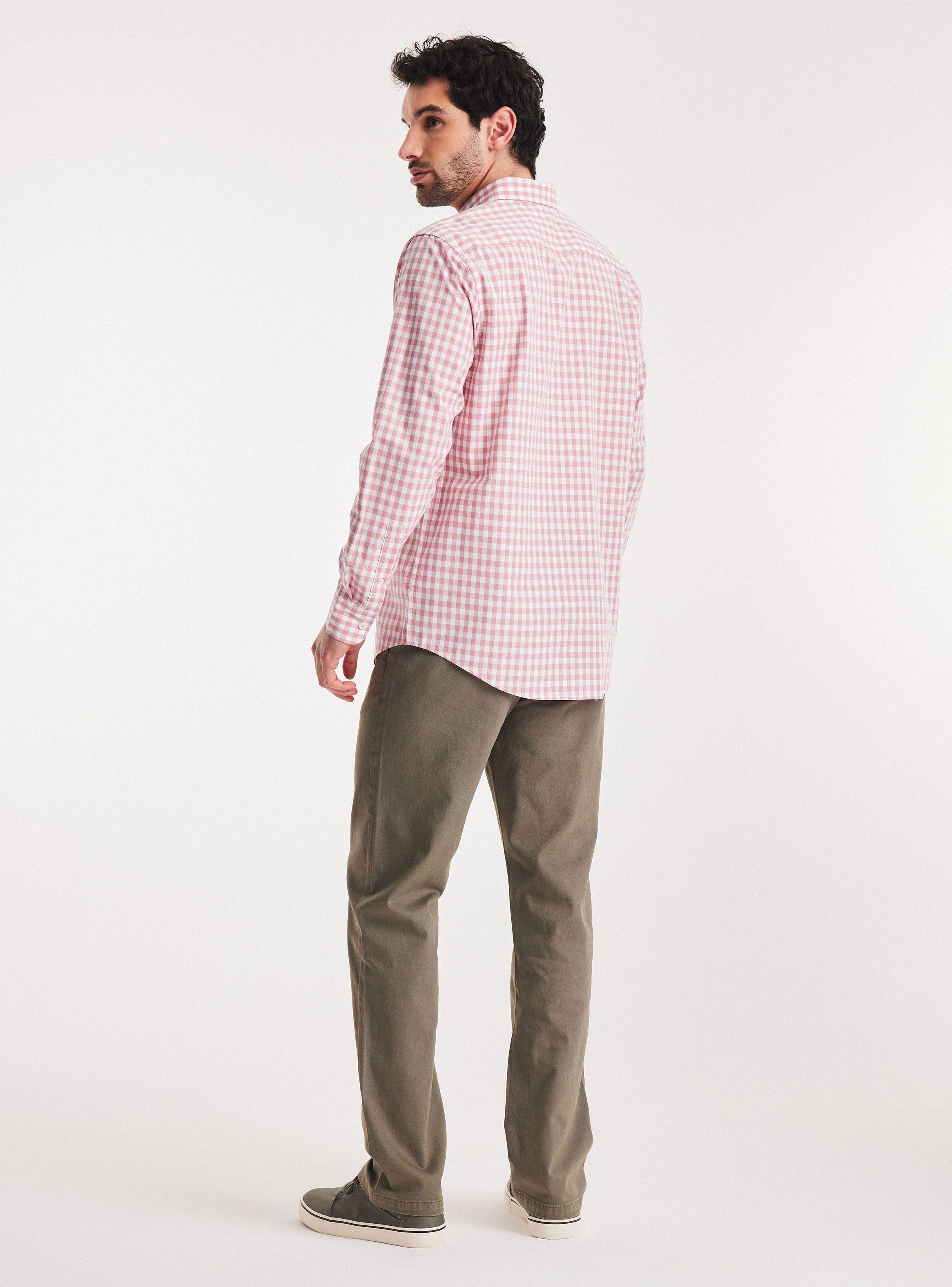 Camisa de Vestir Algodón Poliester-5