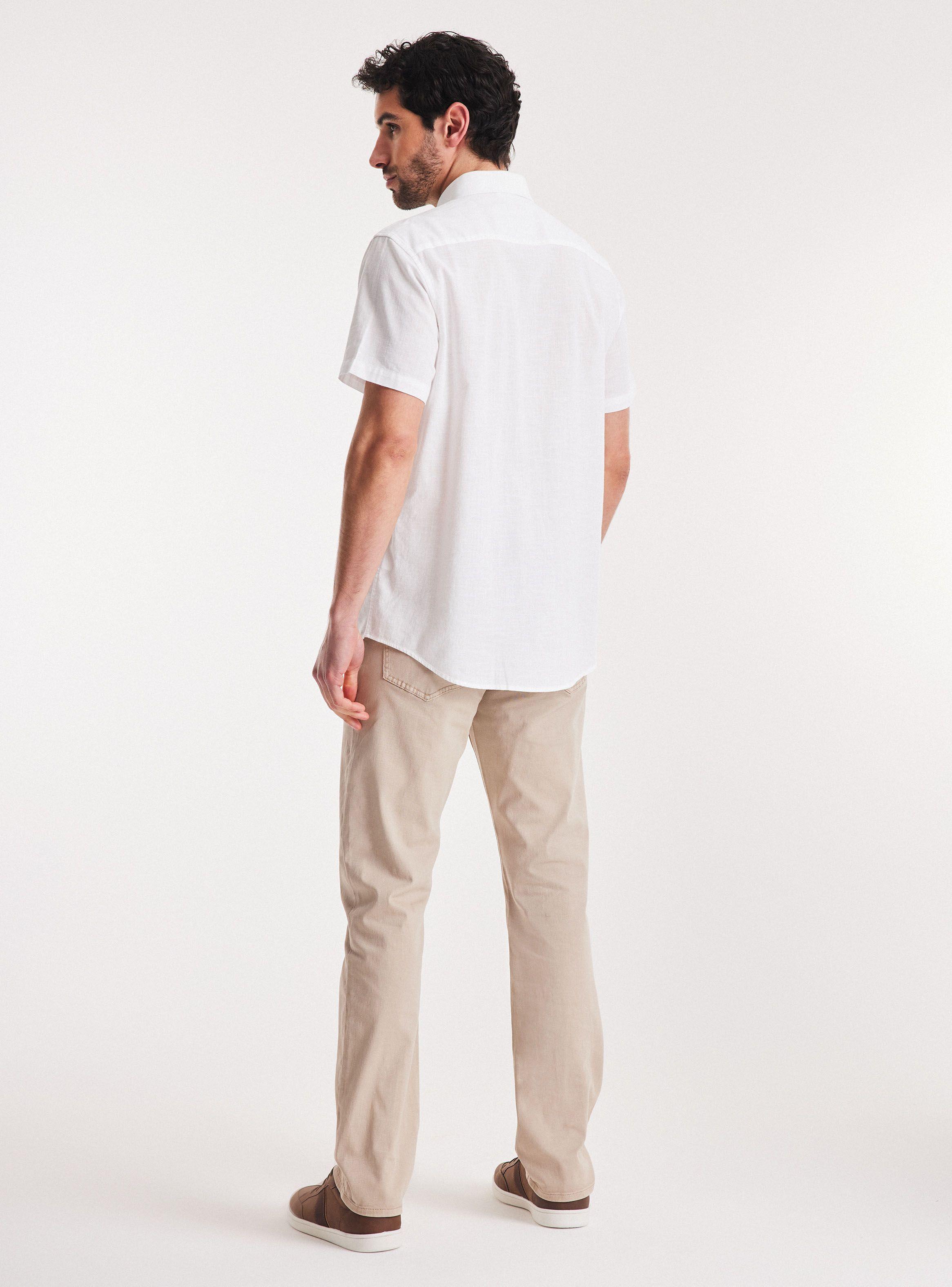 Camisa Algodón Manga Corta Button Down-5