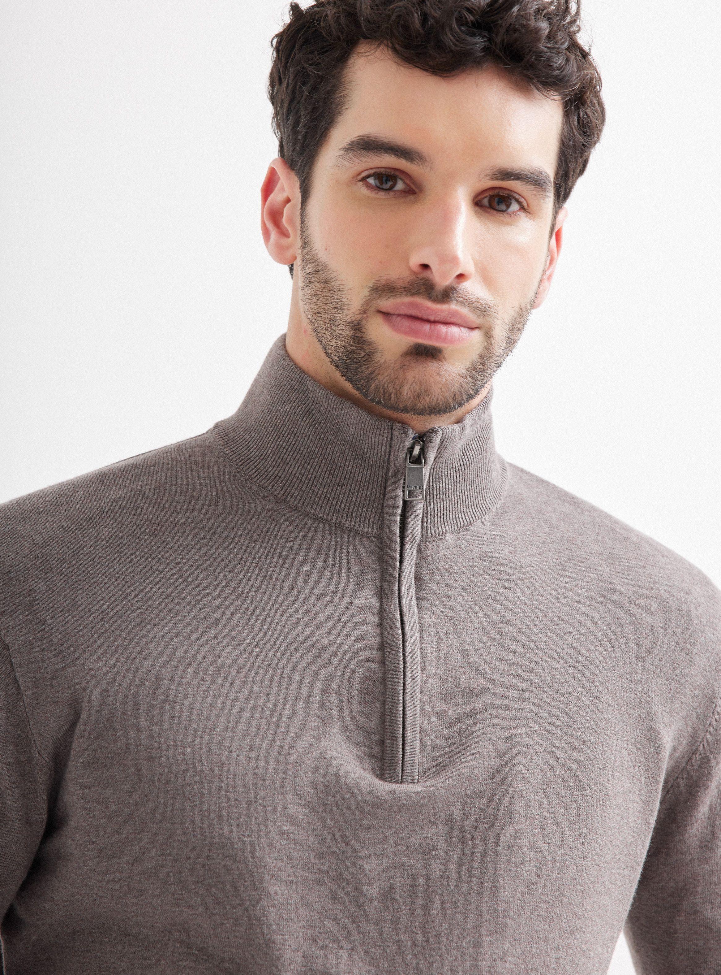 Sweater Diseño Clásico Half Zipper-3