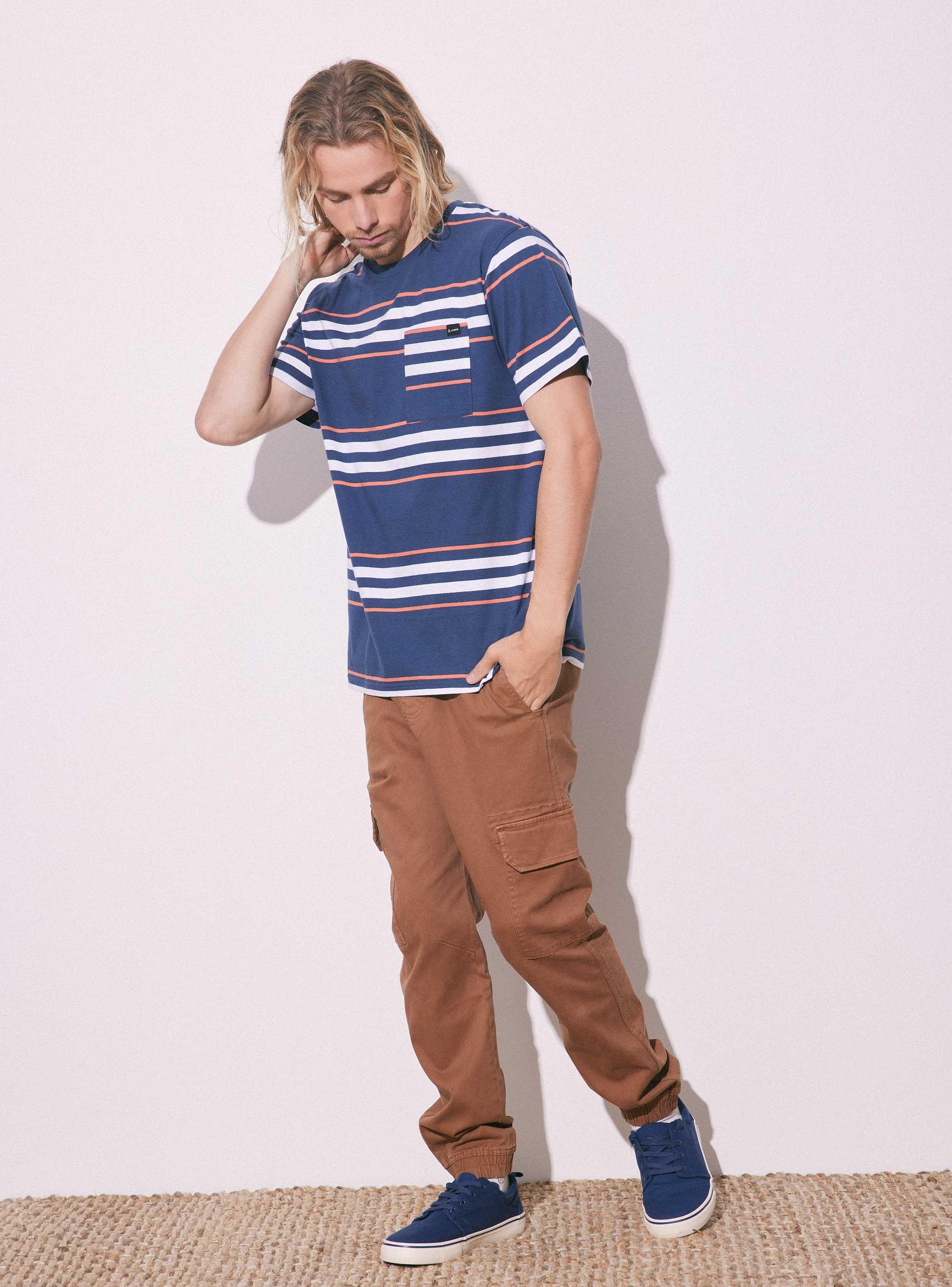 Polera Lineas Bolsillo-4
