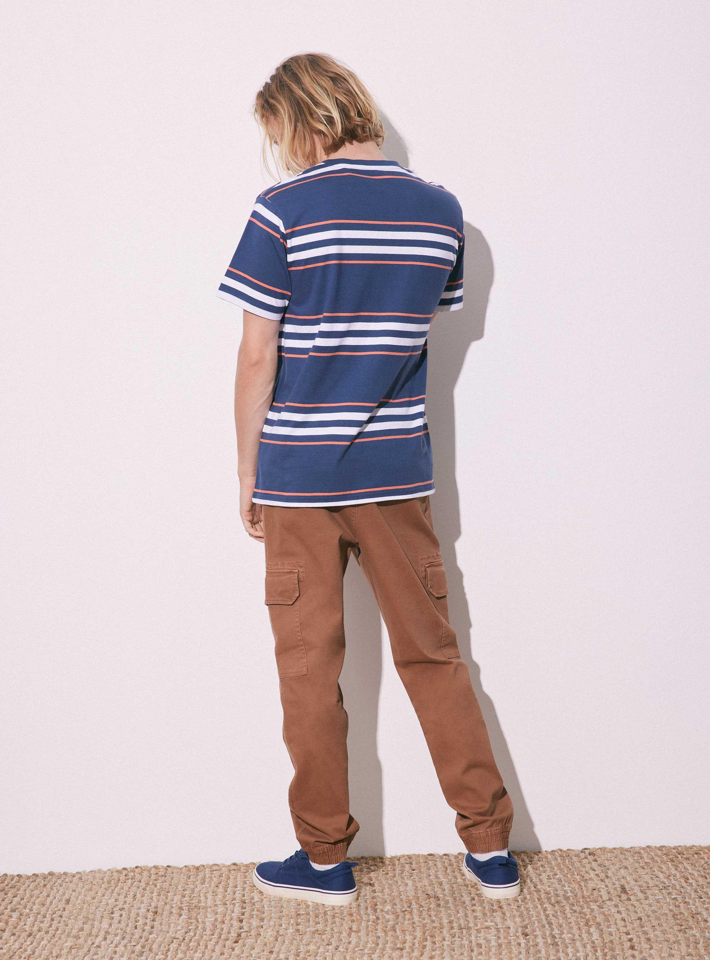 Polera Lineas Bolsillo-5