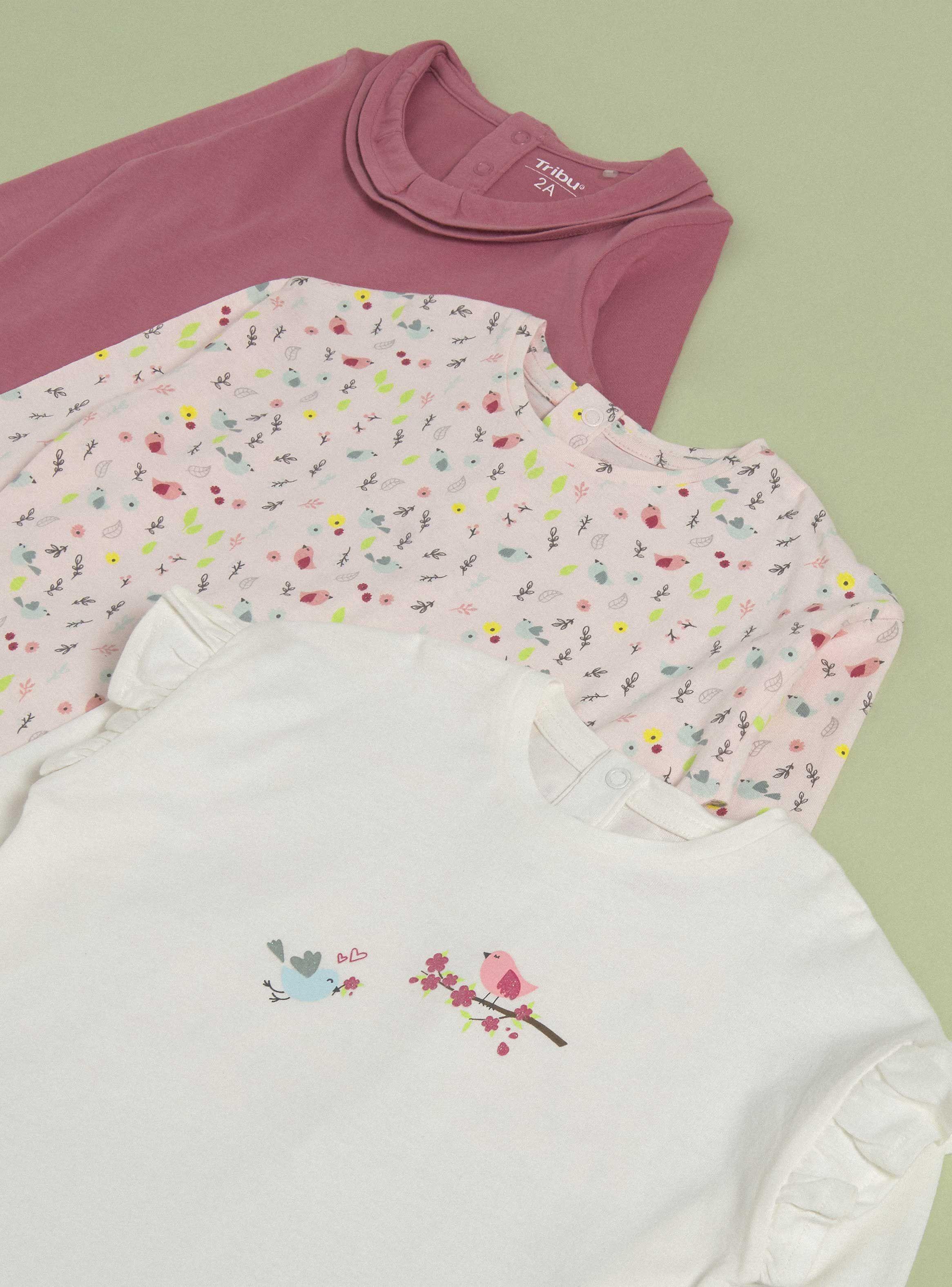 Polera Tripack Niña Estampado-2