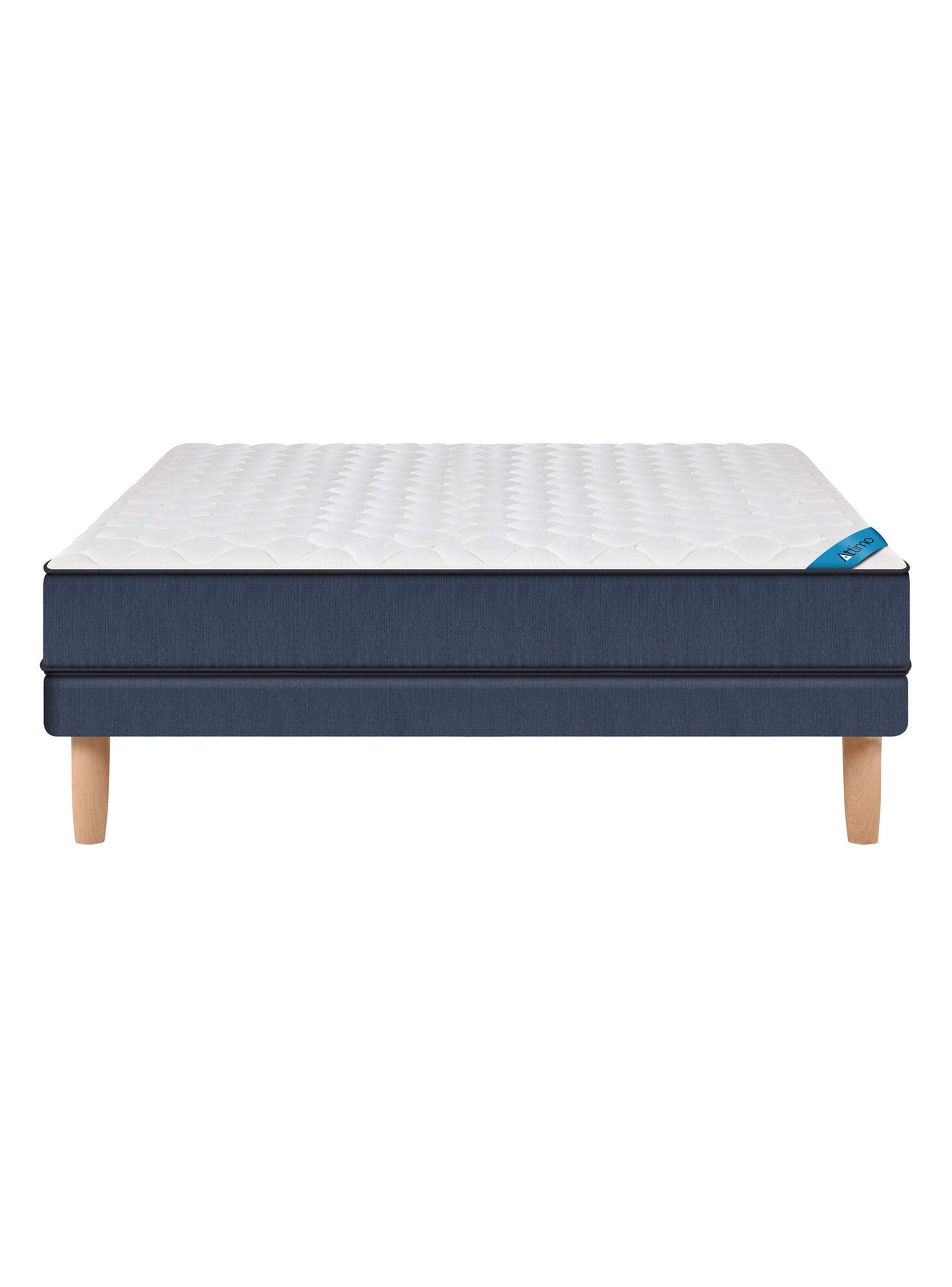 Cama Europea Blue Attimo 2 Plazas Base Normal-1