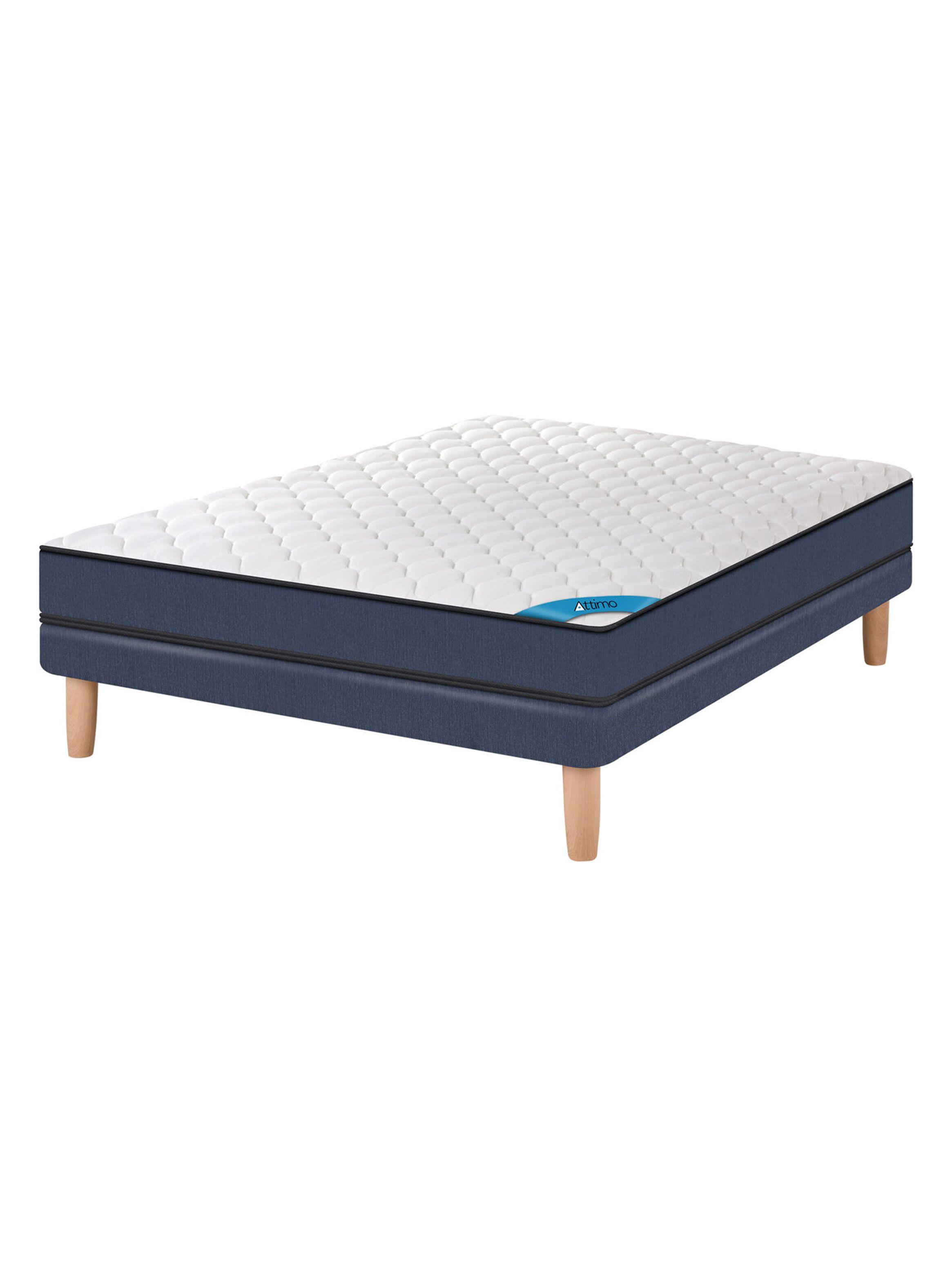 Cama Europea Blue Attimo 2 Plazas Base Normal-0