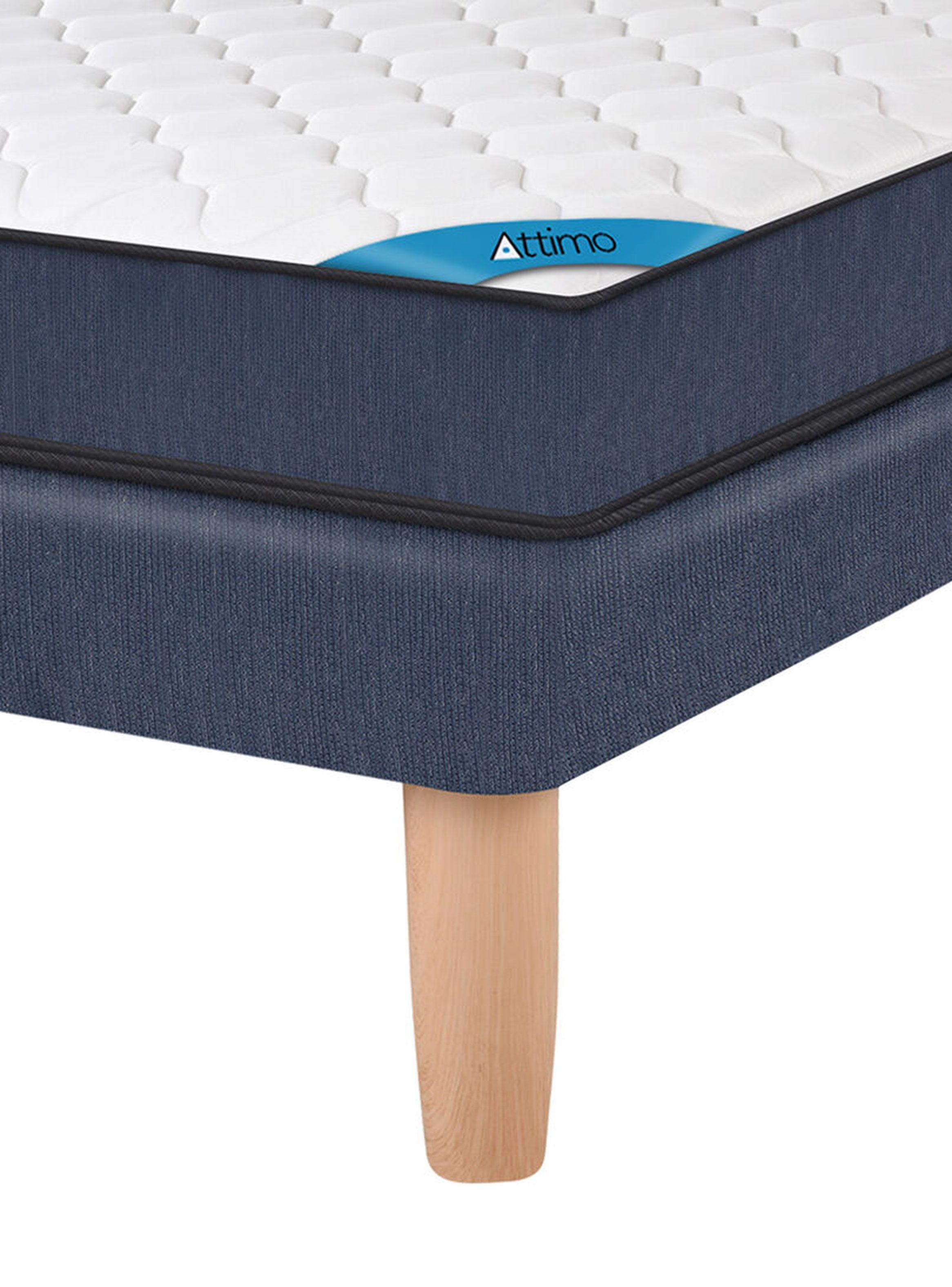 Cama Europea Blue Attimo 2 Plazas Base Normal-3