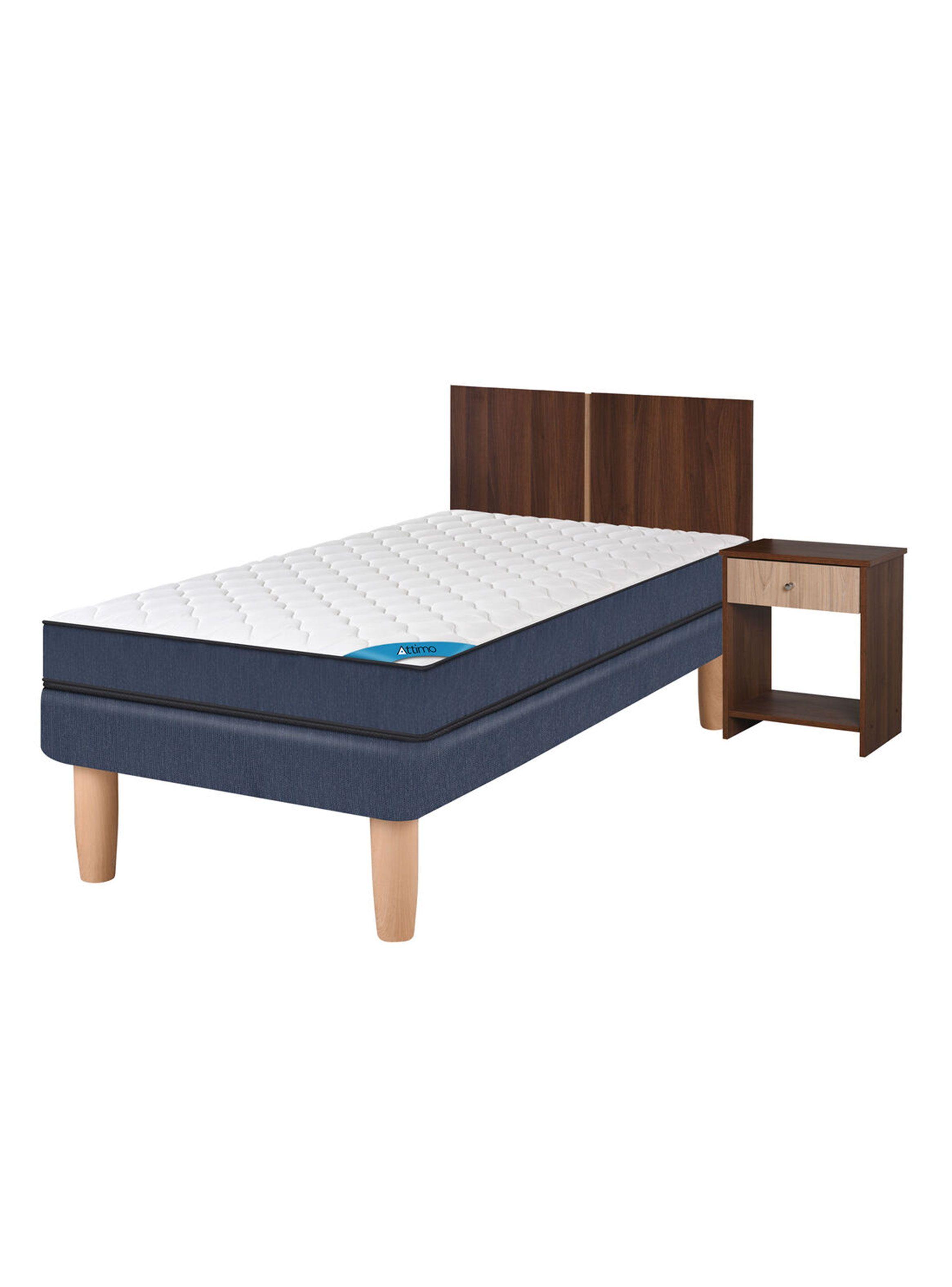 Cama Europea Blue Attimo 1.5 Plazas + Set Muebles Stylo-0