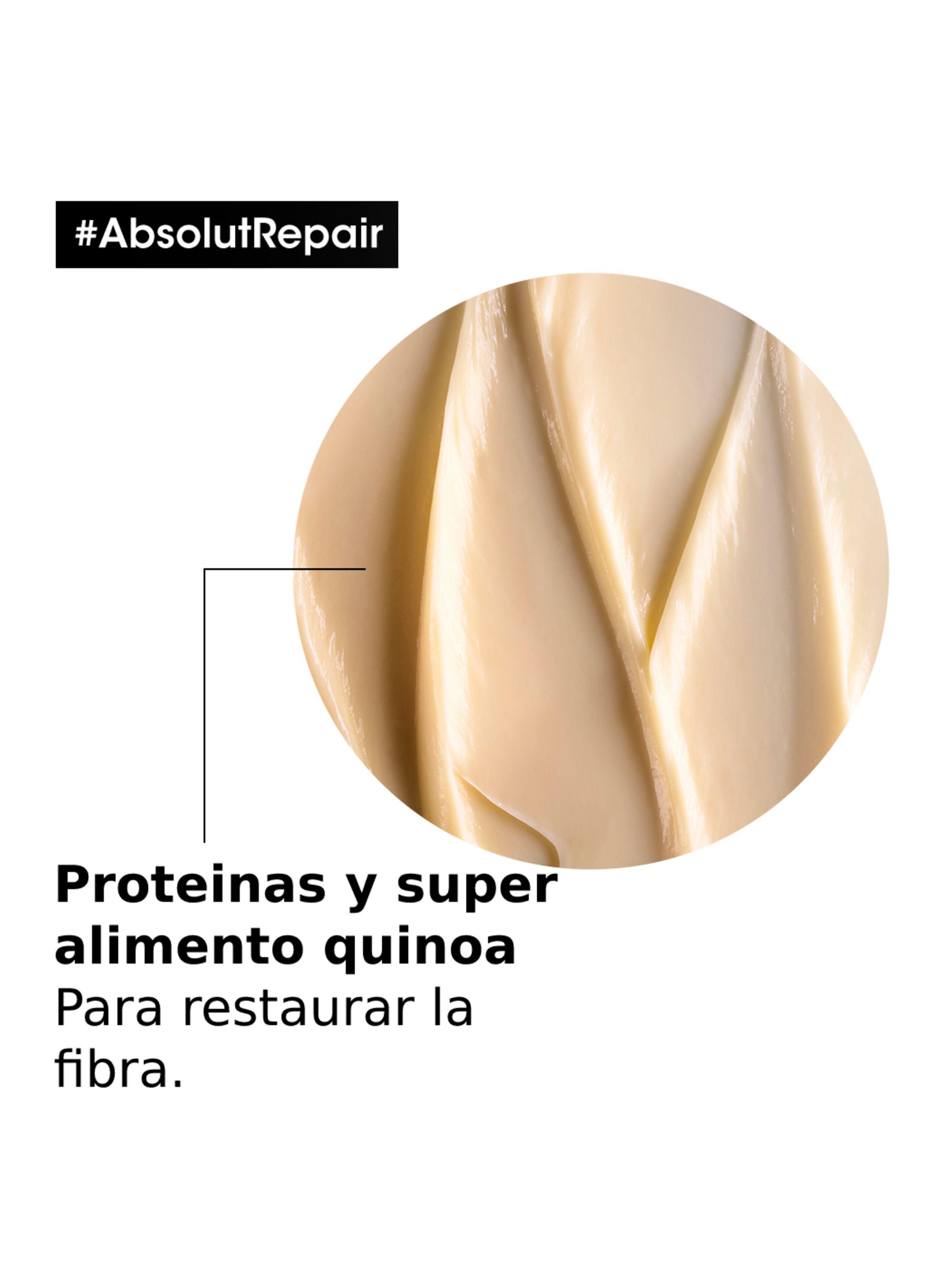 Set Absolut Repair Reparación y Nutrición Cabello Dañado y Seco Shampoo 500ml + Máscara 500ml-4