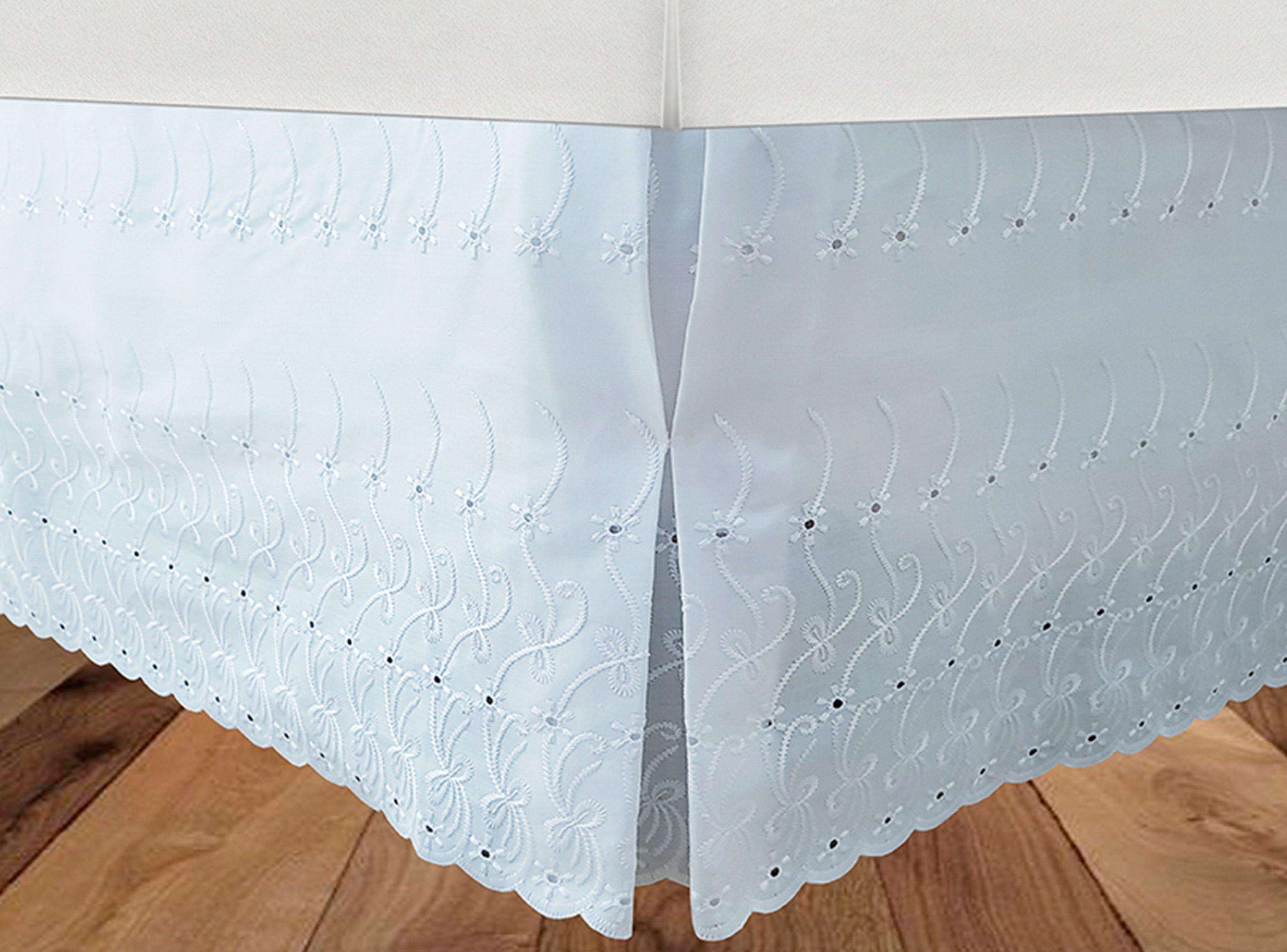 Faldon Victorianas 1 Plaza 200 hilos Broderie Blanco-1