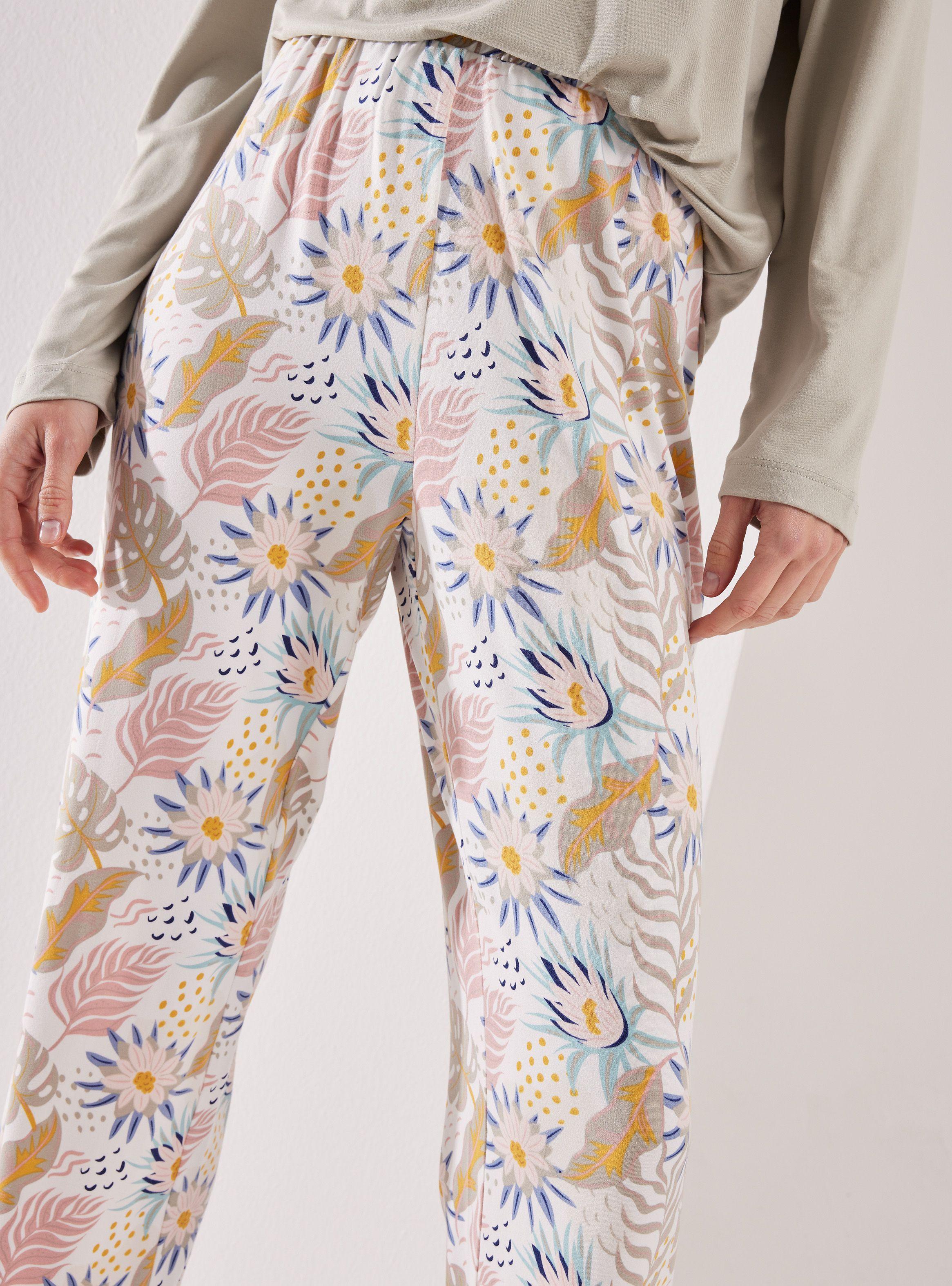 Pantalón Pijama Full Print Tela Peach-2