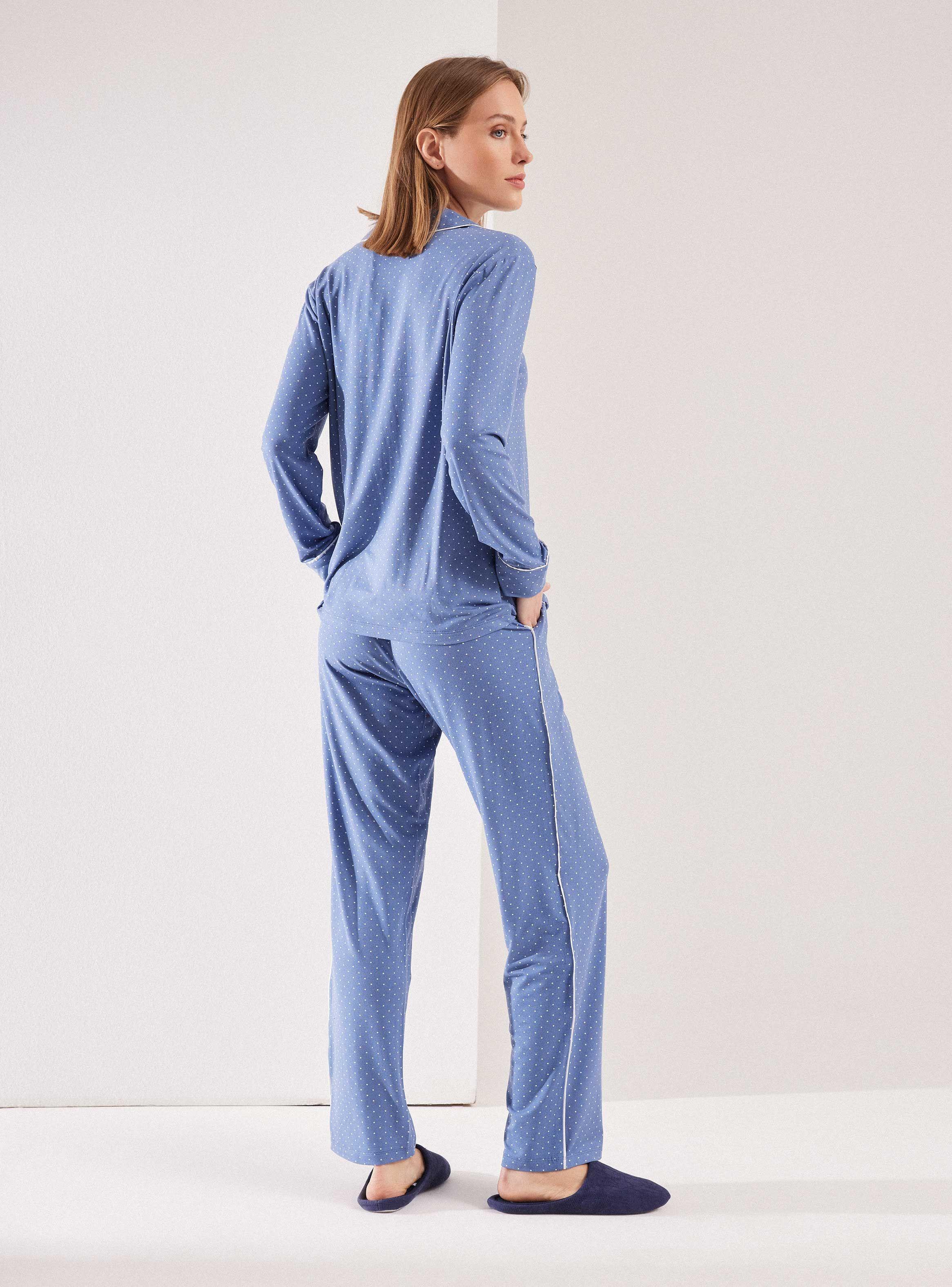Pijama Botones con Cuello Full Print-5