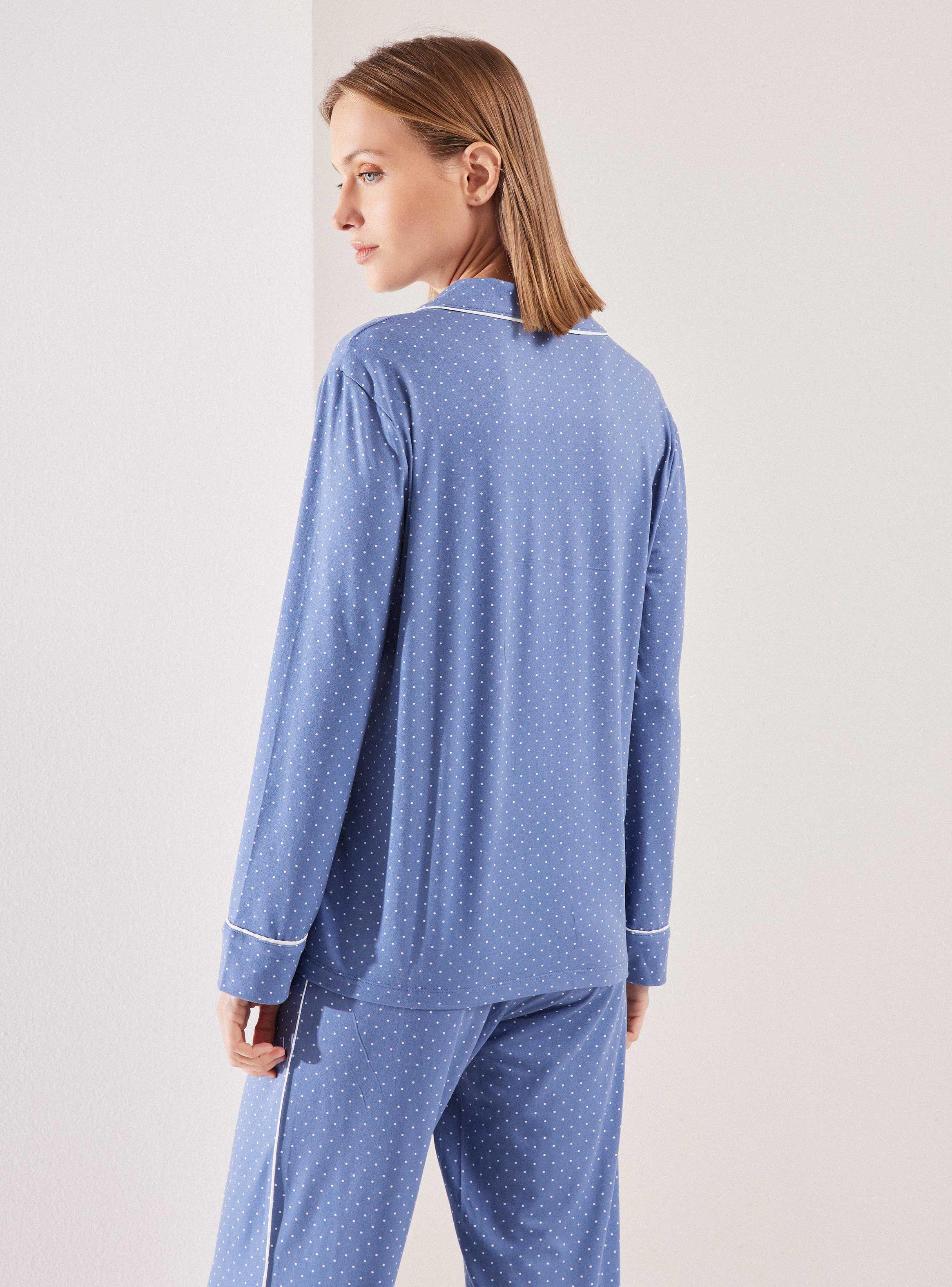 Pijama Botones con Cuello Full Print-1