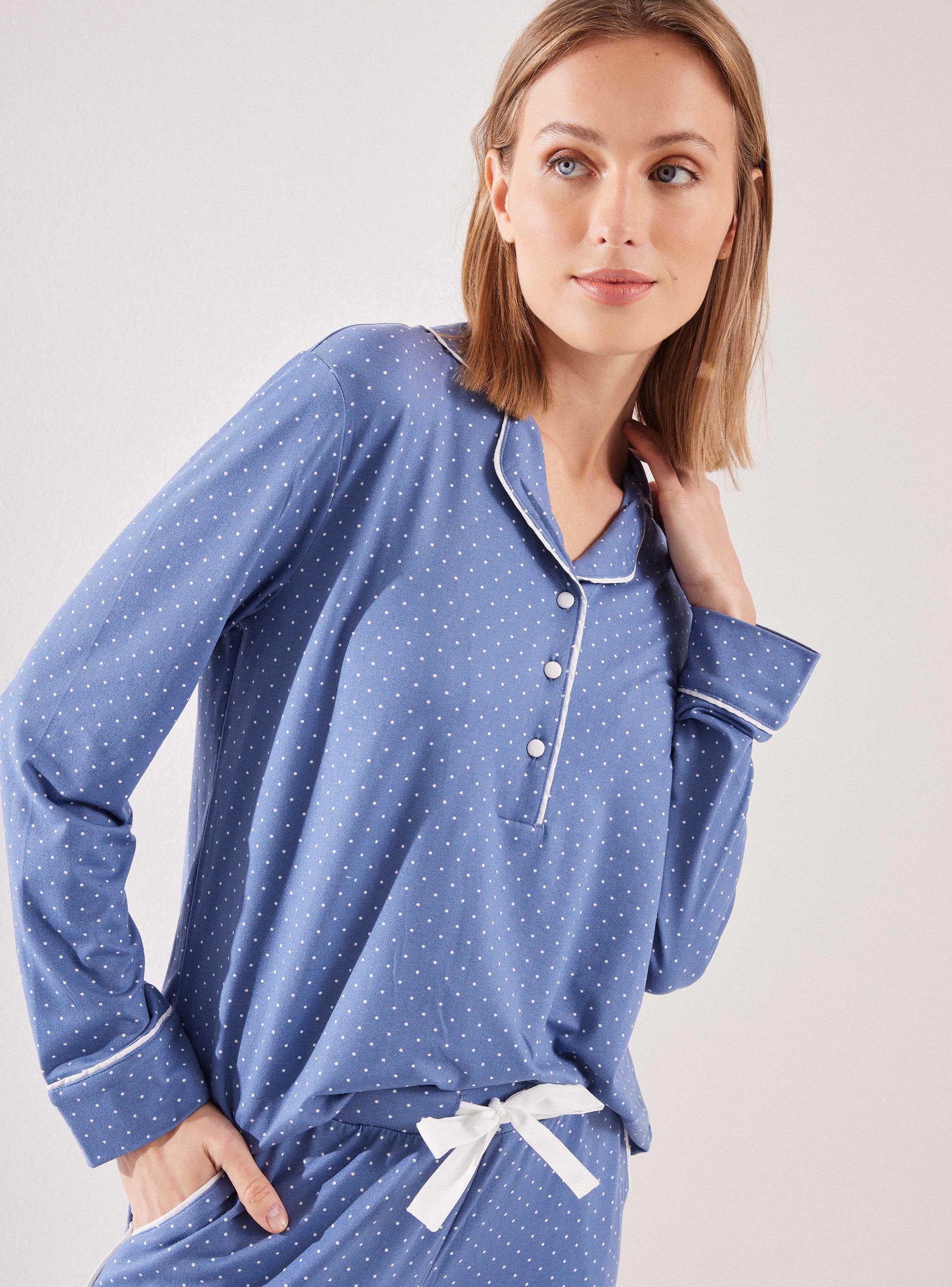 Pijama Botones con Cuello Full Print-3