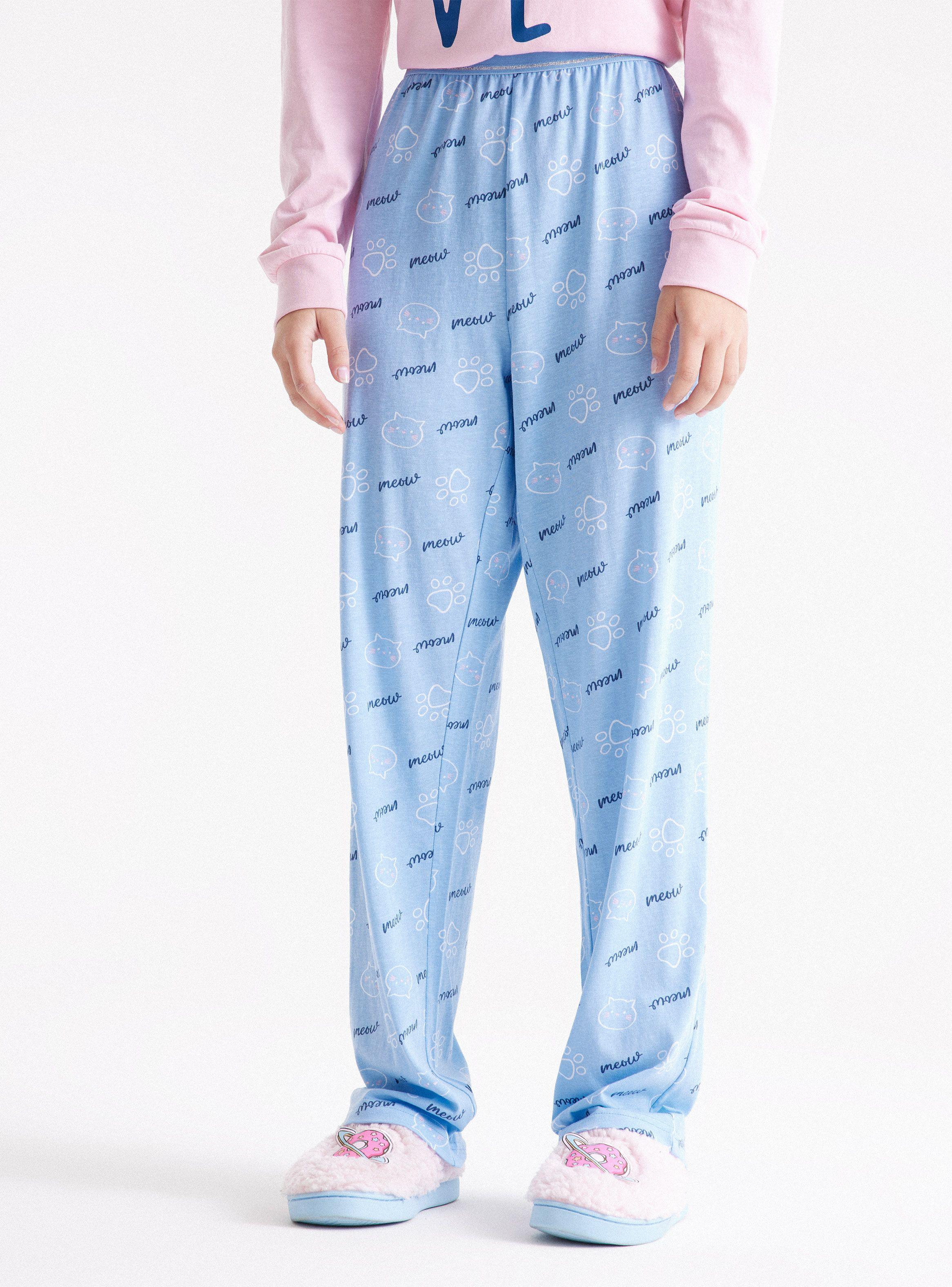 Pantalón Pijama Estampado Tela Jersey-0