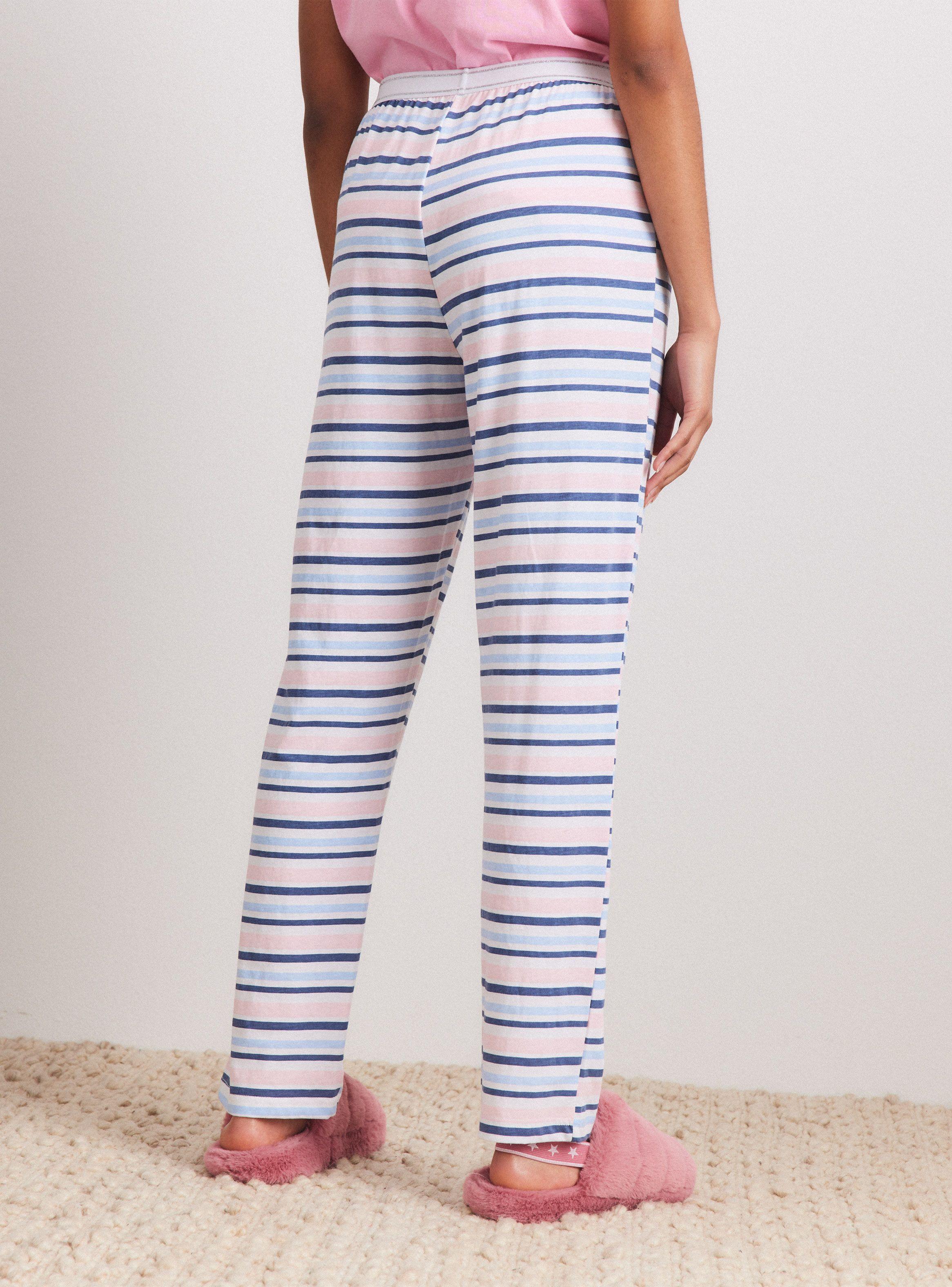 Pantalón Pijama Estampado Tela Jersey-1