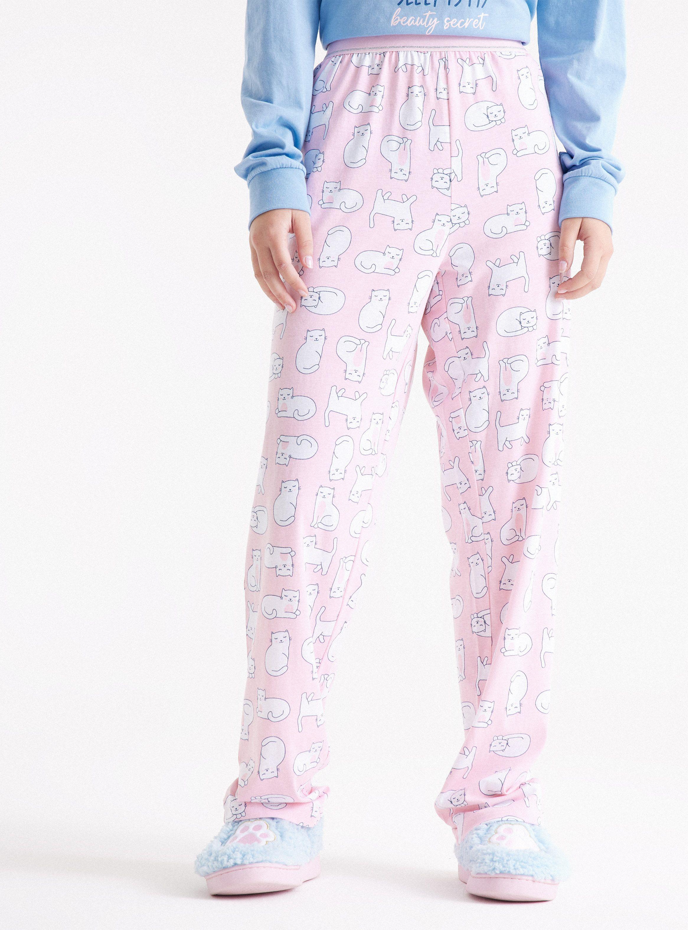 Pantalón Pijama Estampado Tela Jersey-0