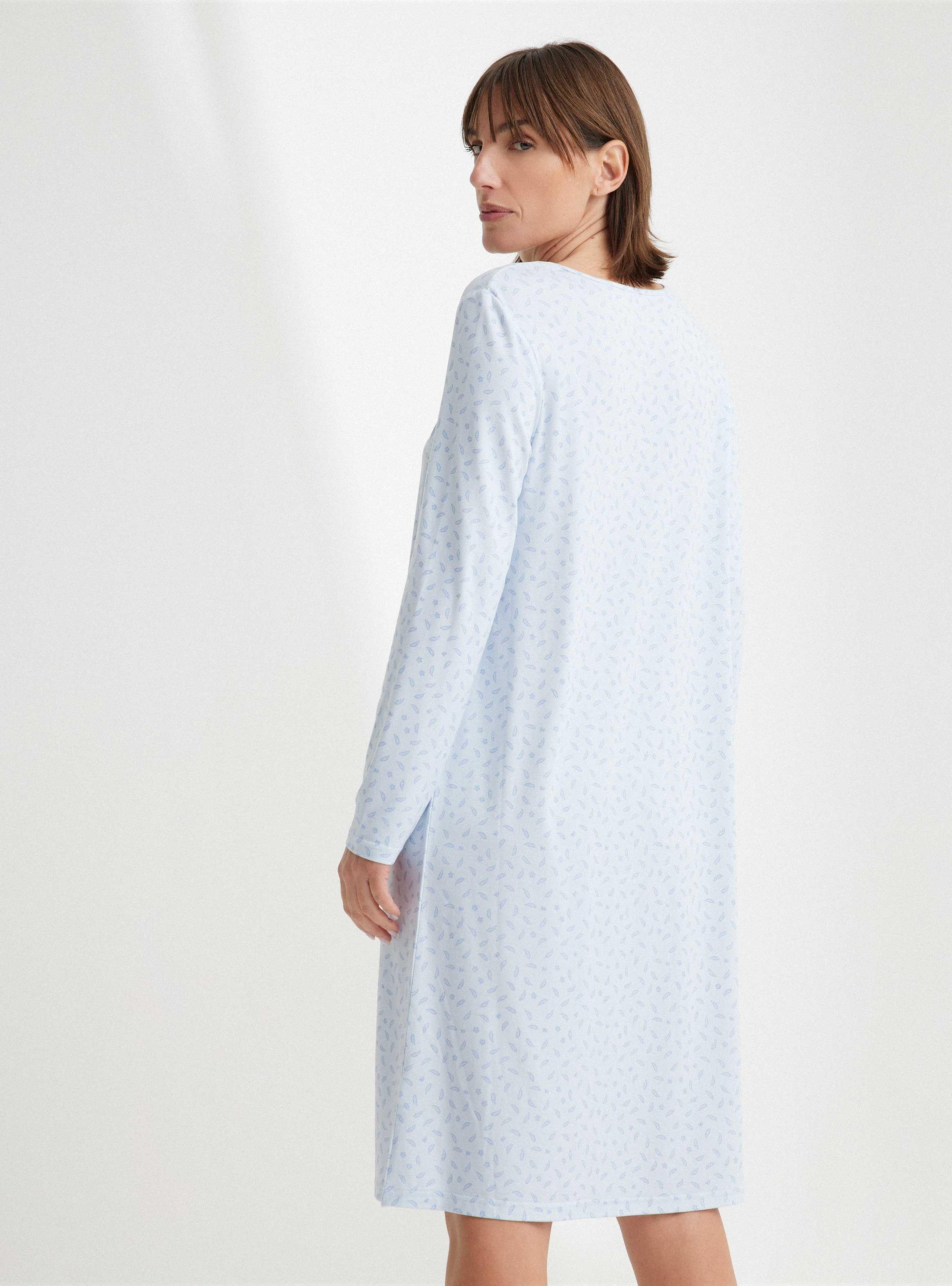 Camisa Larga con Pliegues-1