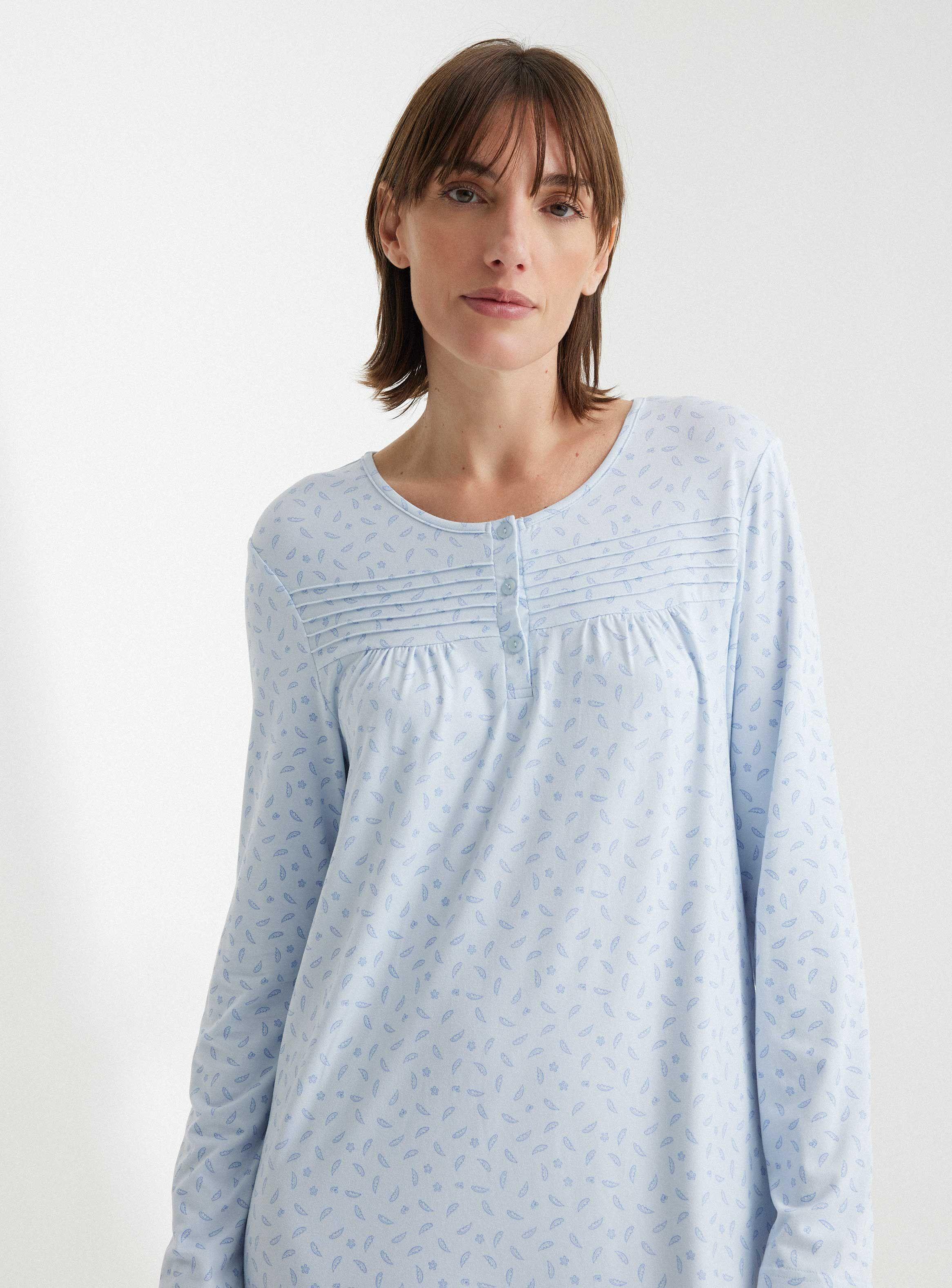 Camisa Larga con Pliegues-2