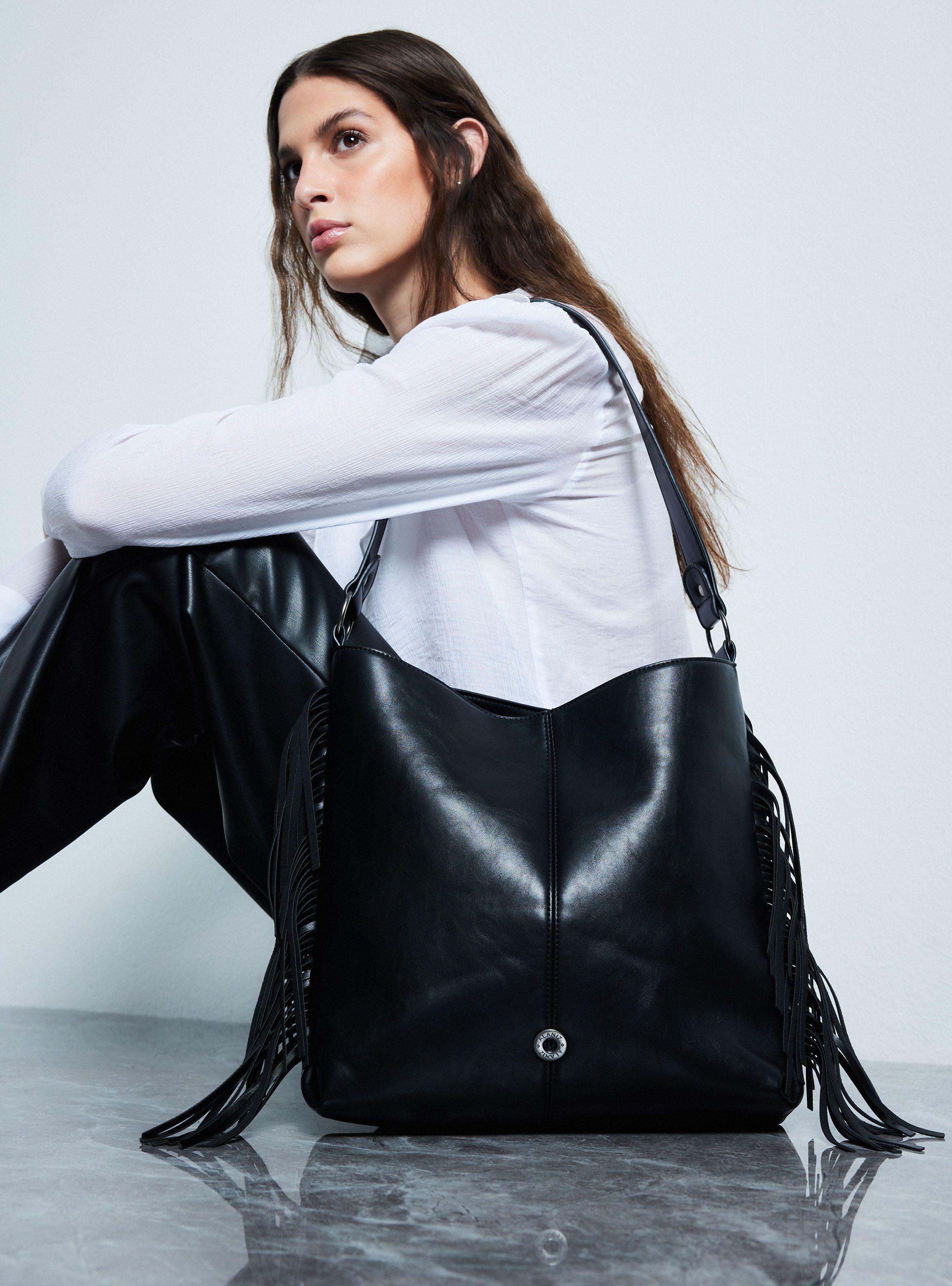 Cartera Tote con Flecos-0