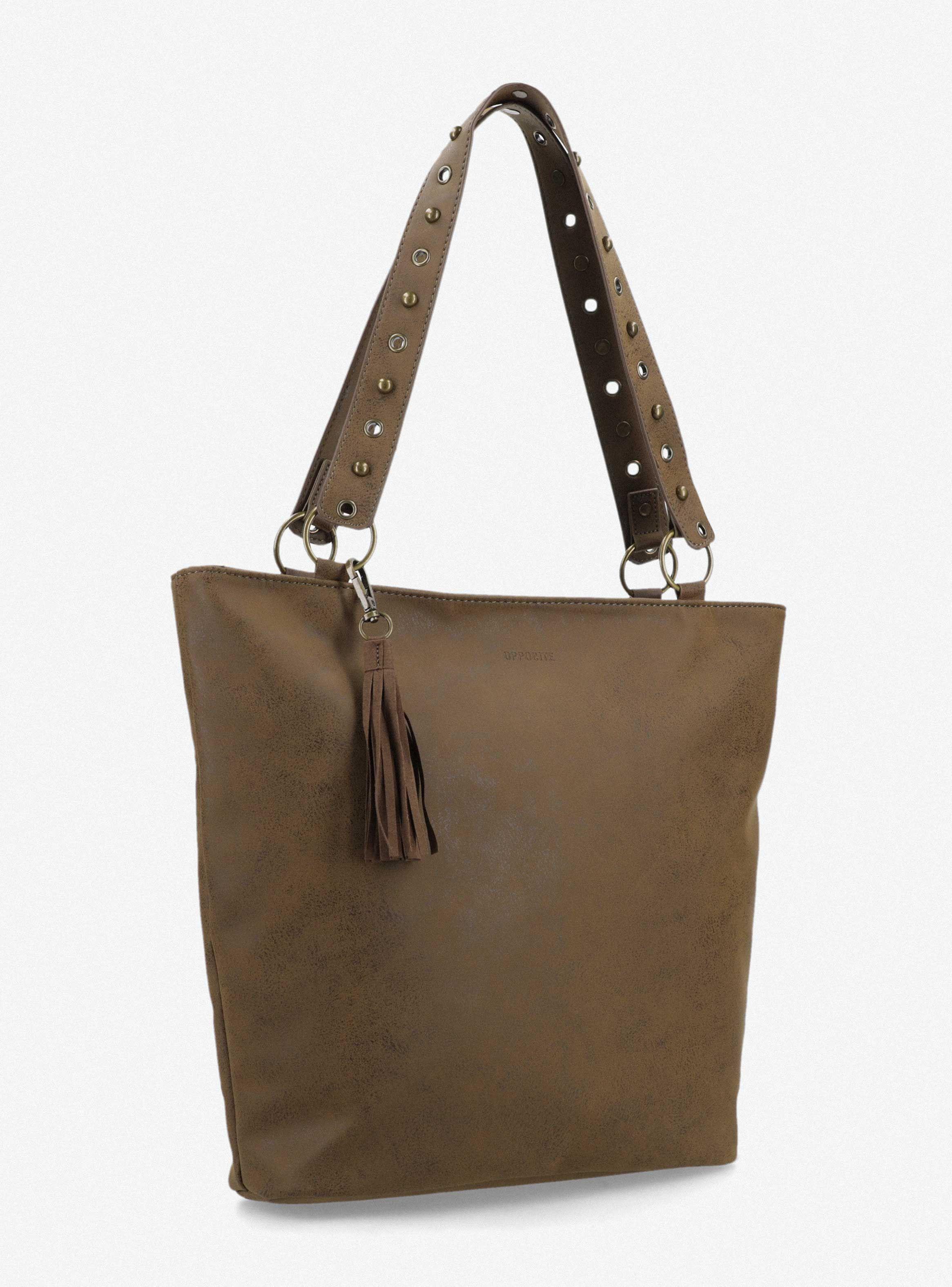 Cartera Tote con Llavero Flecos-3