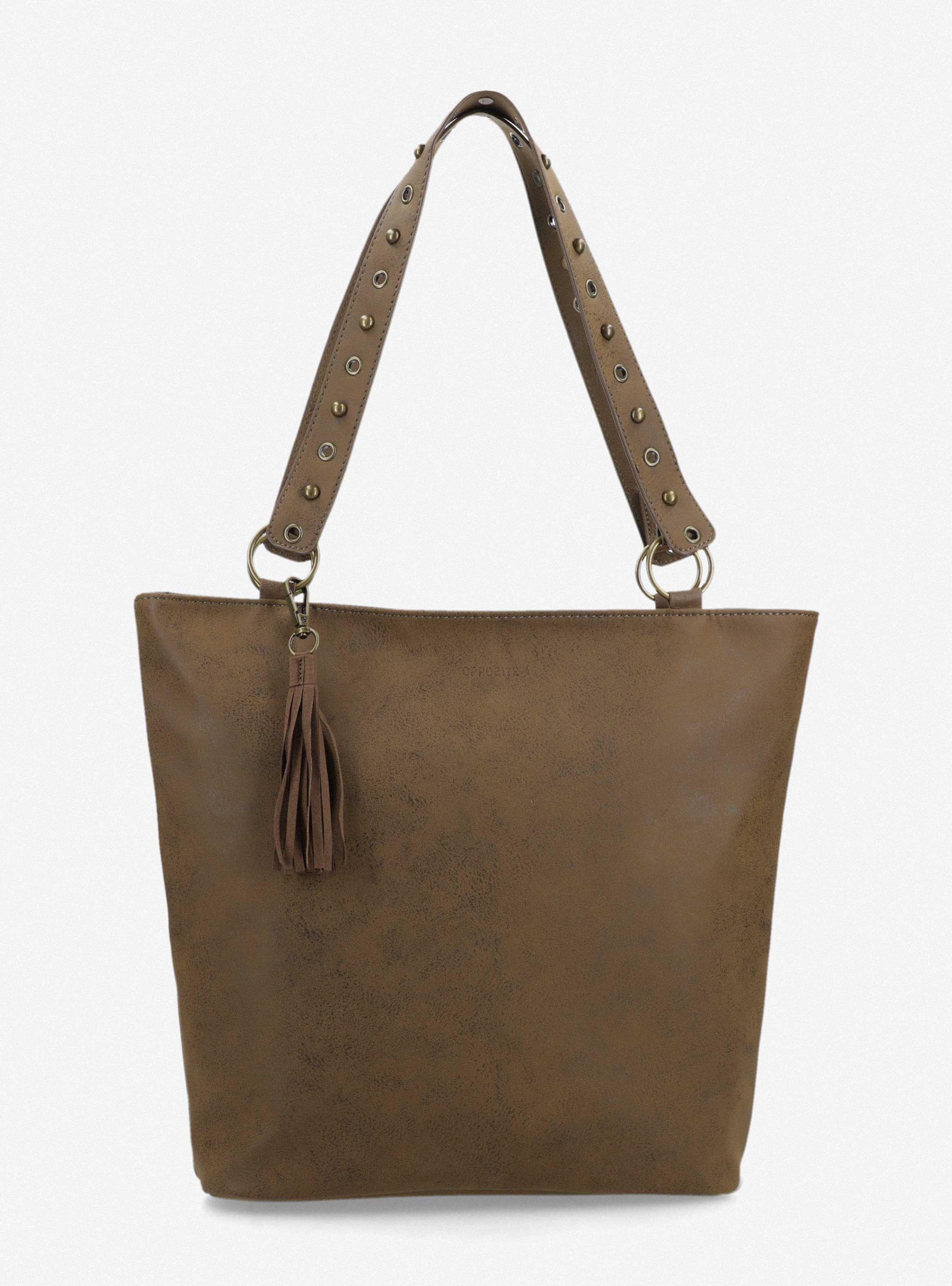 Cartera Tote con Llavero Flecos-2