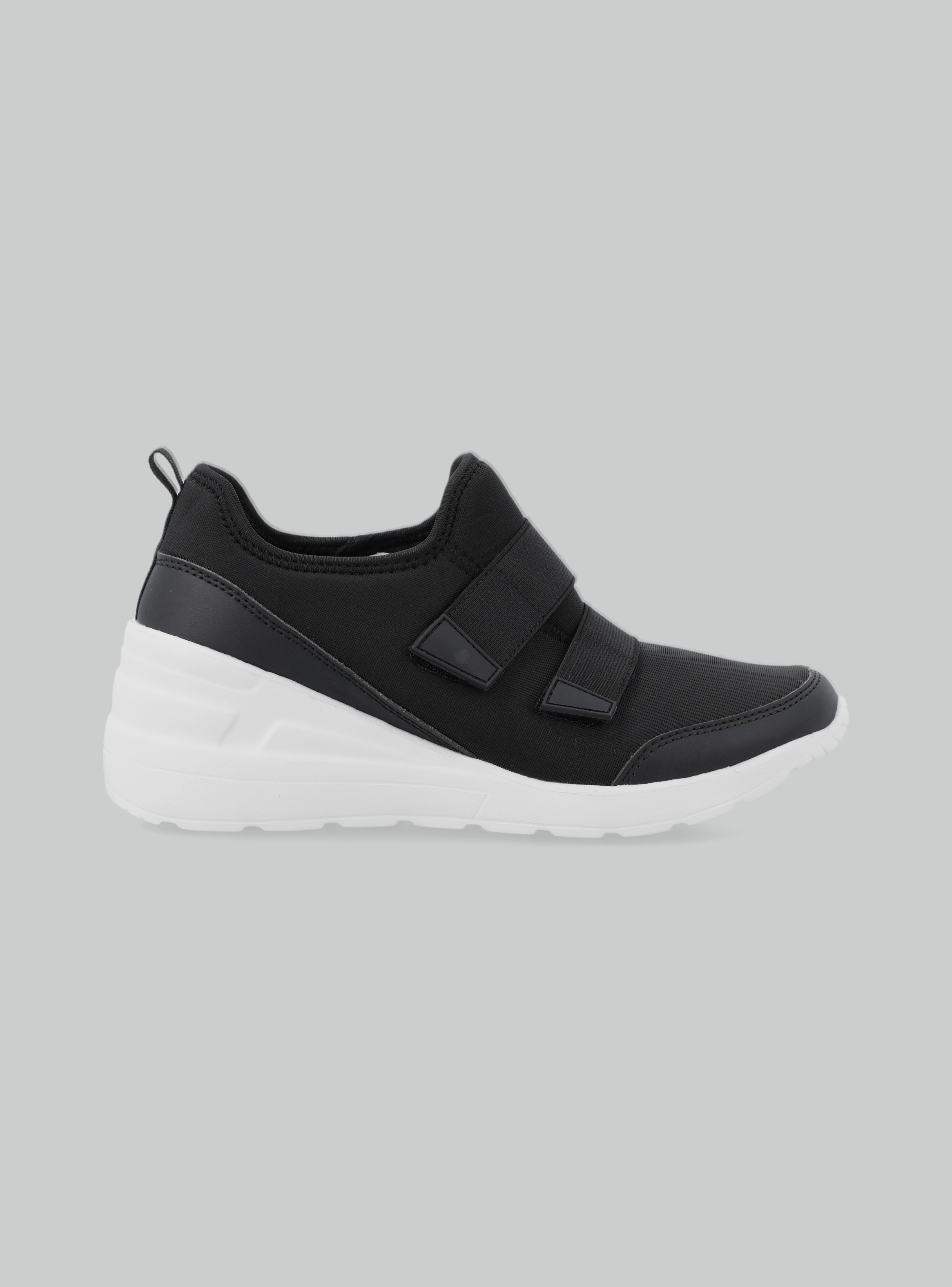 Zapatilla Ubana Velcro y Taco Cuña Mujer-1
