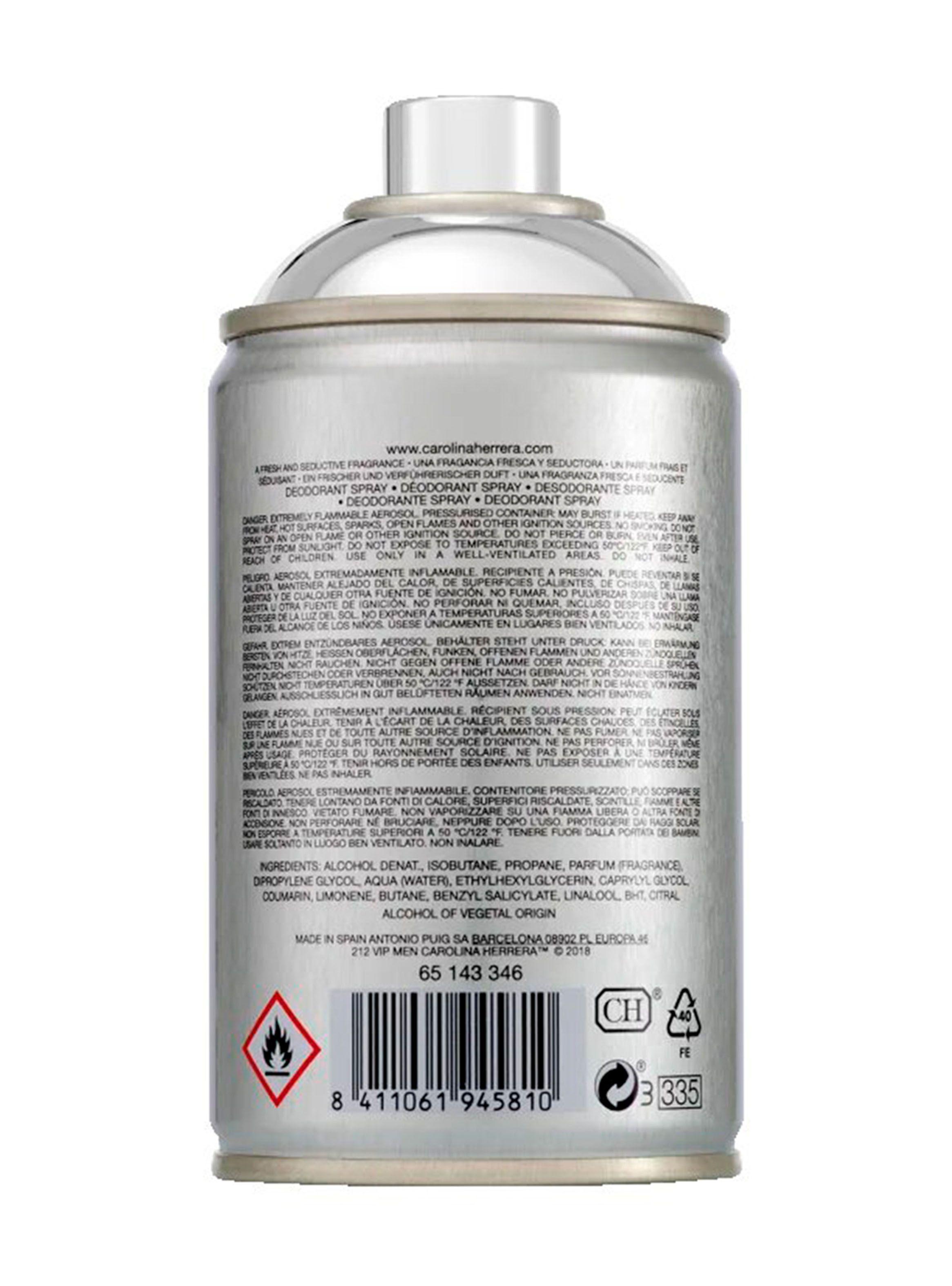 Spray Carolina Herrera 212 Vip Hombre Body Spray 250 ml-2