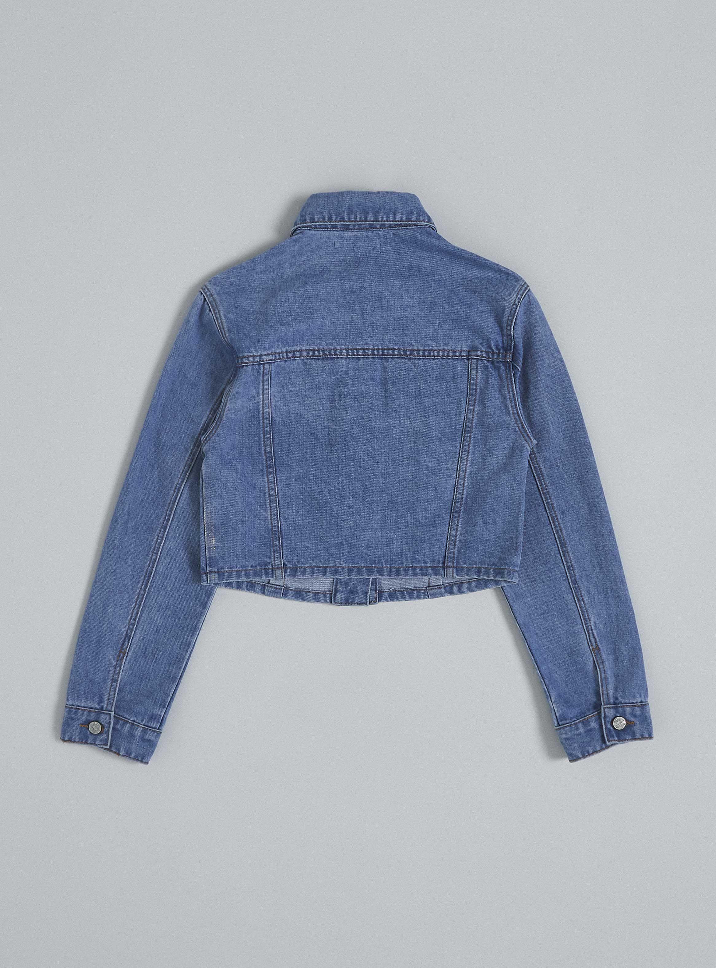Chaqueta Denim Folia Dorado-3