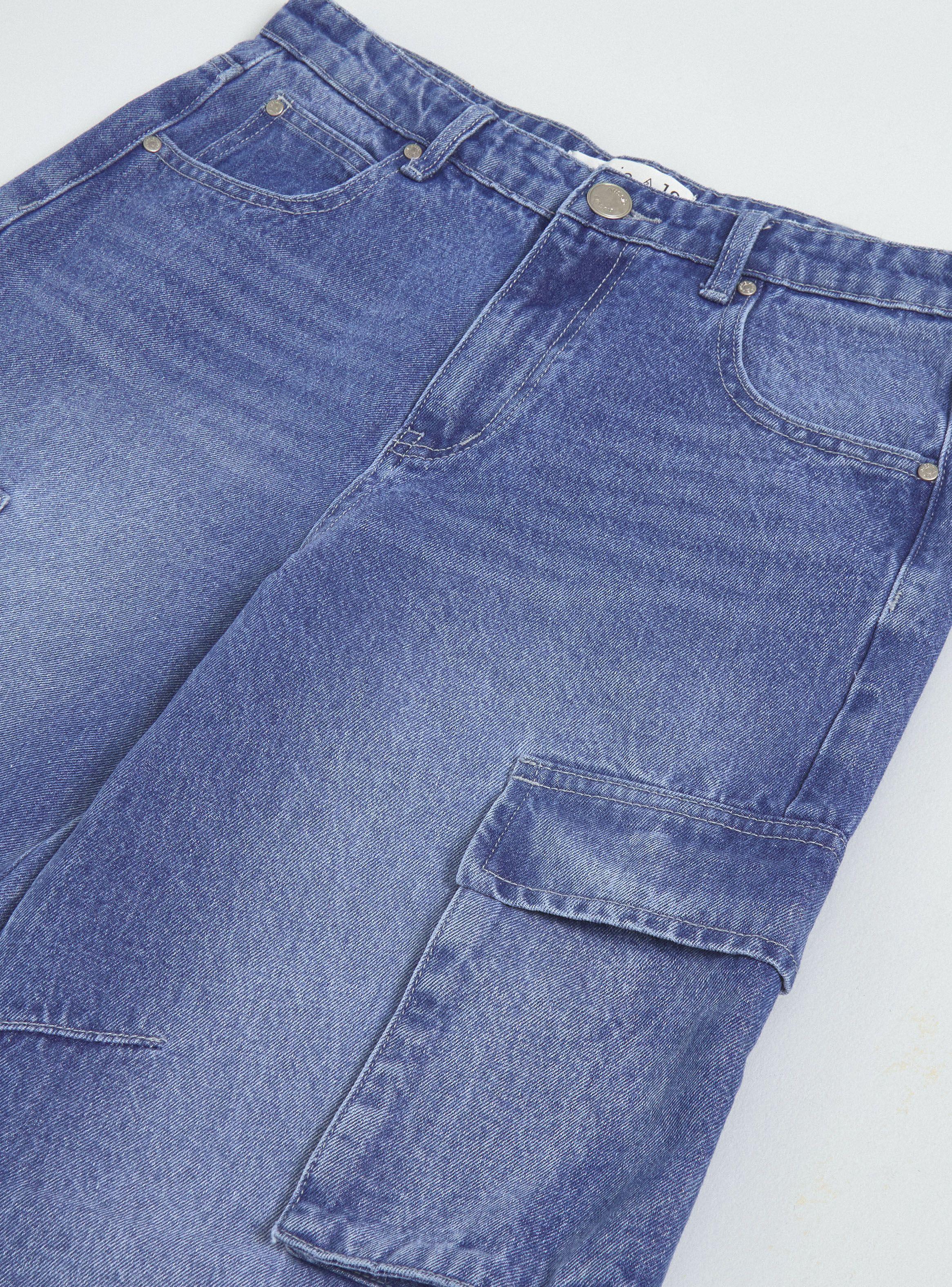 Jeans Cargo con Lavado-3