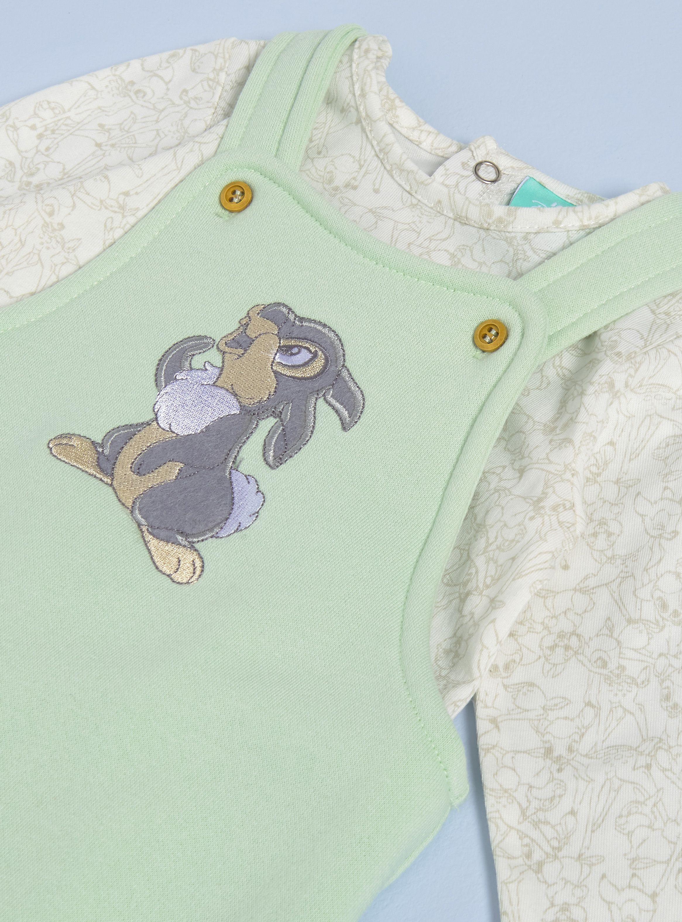 Conjunto Bebé Jardinera y Polera Tambor con Bordado Disney-2