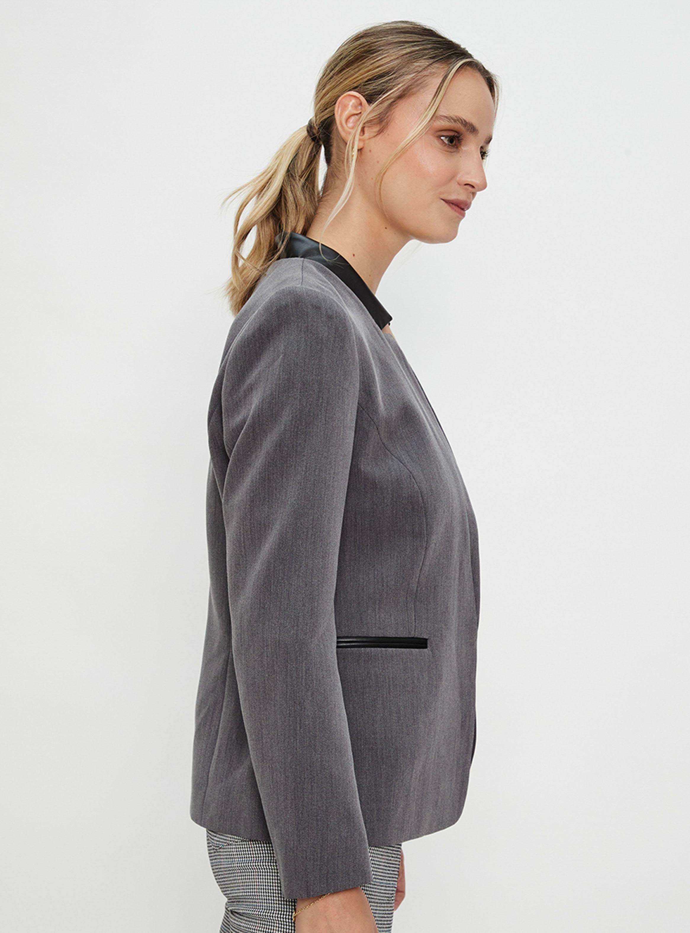 Blazer Sin Solapa Y Pu-2