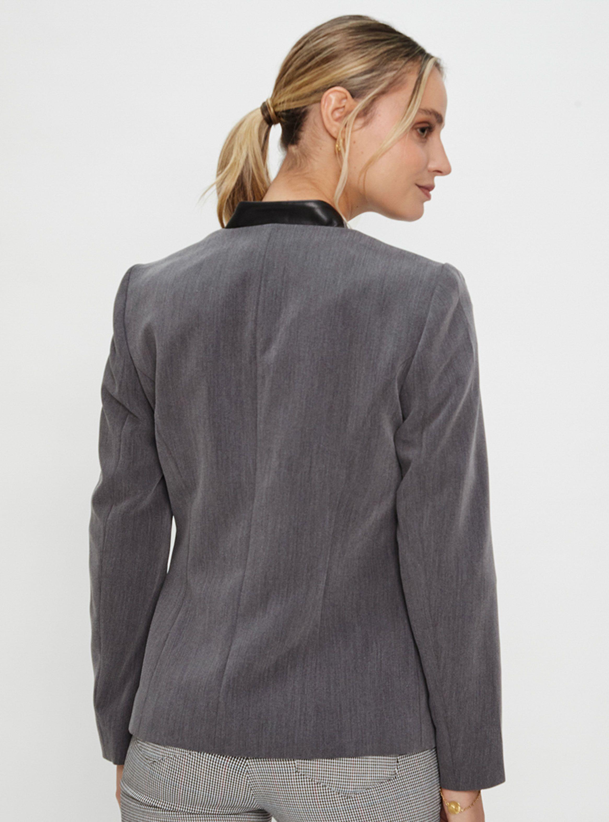 Blazer Sin Solapa Y Pu-1