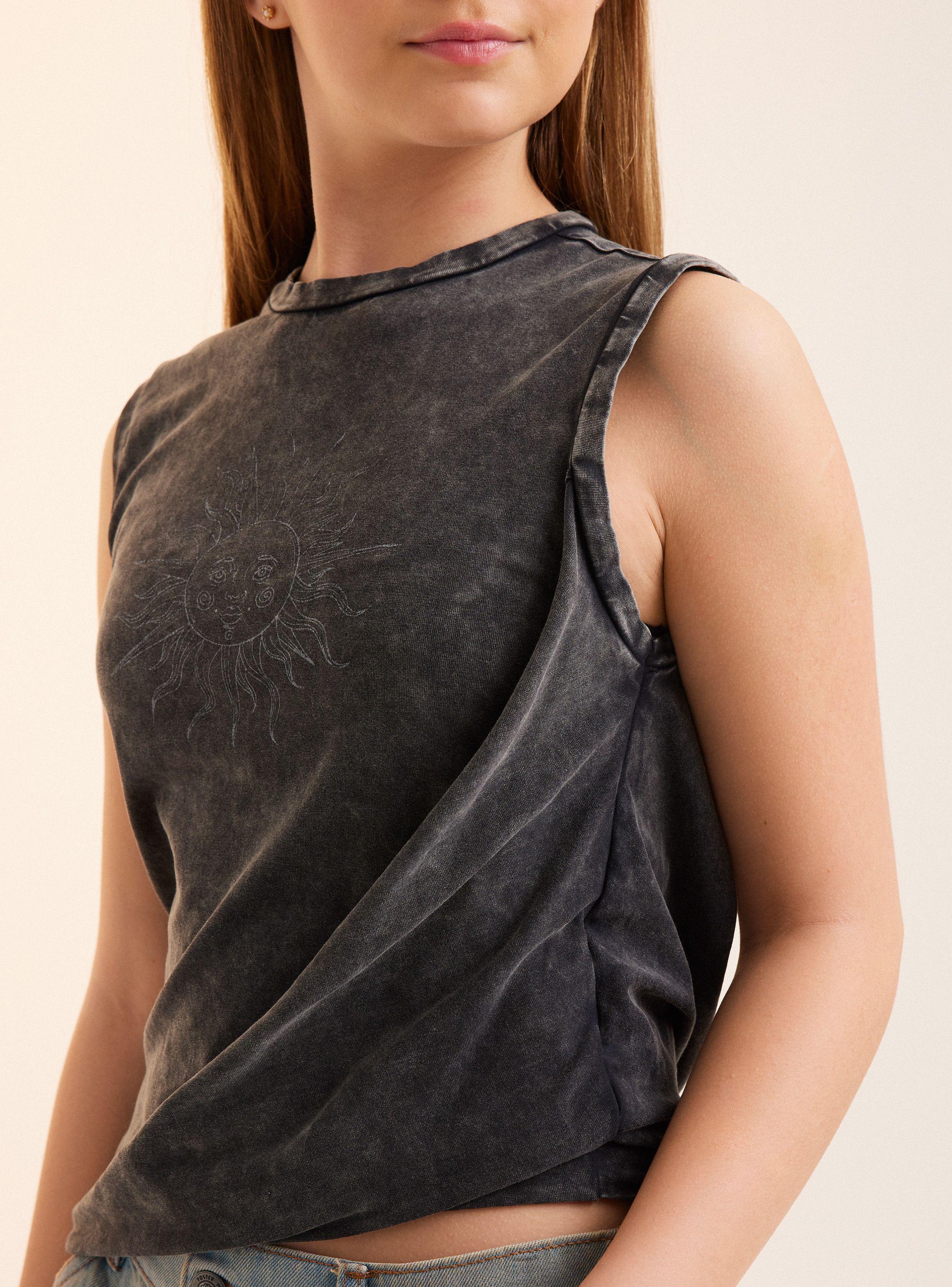 Polera Tank Frontal Print-1