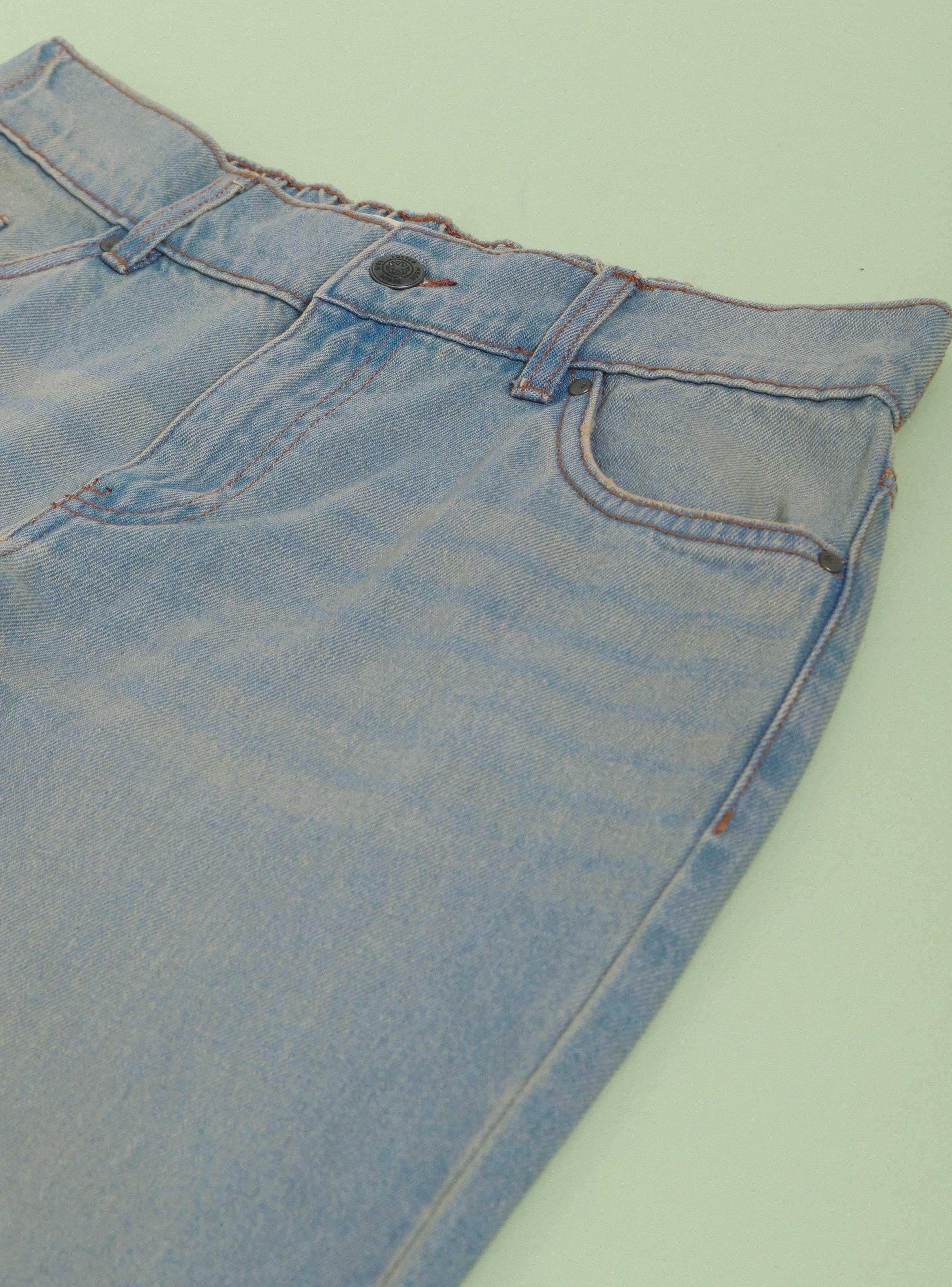 Jeans Wide Leg Dirty Wash-3