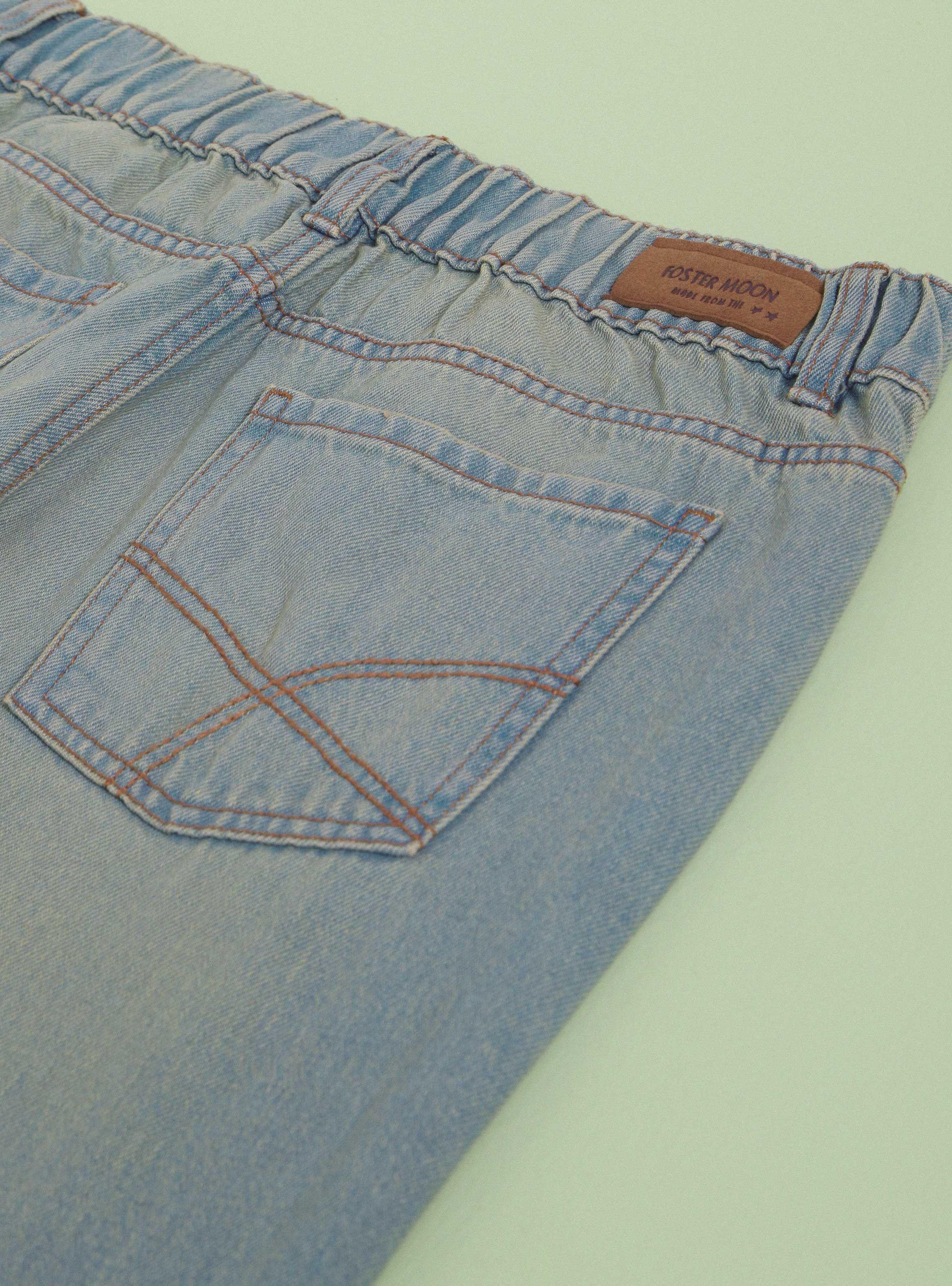 Jeans Wide Leg Dirty Wash-4