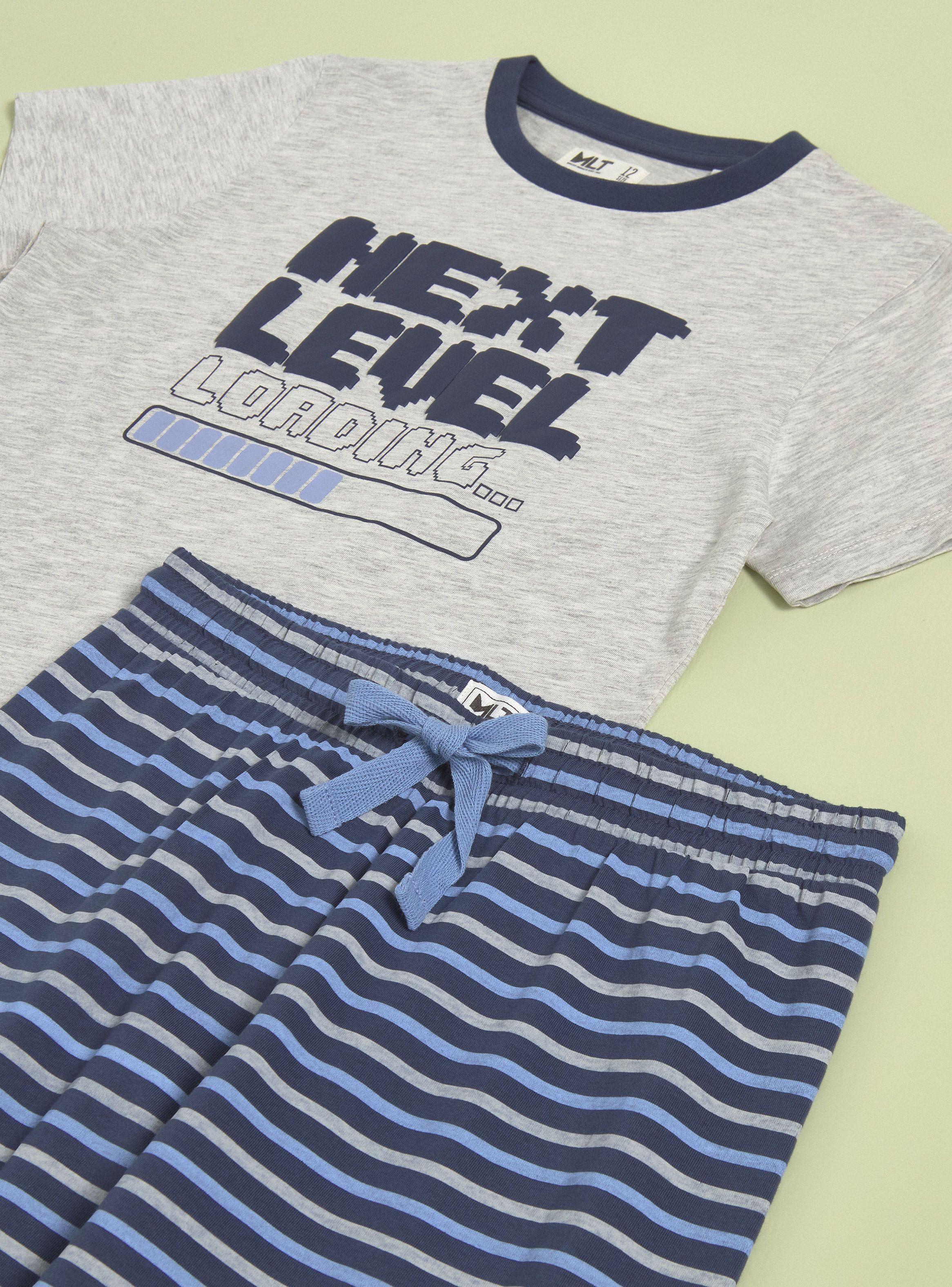 Pijama Manga Corta Estampado con Puff de Melt