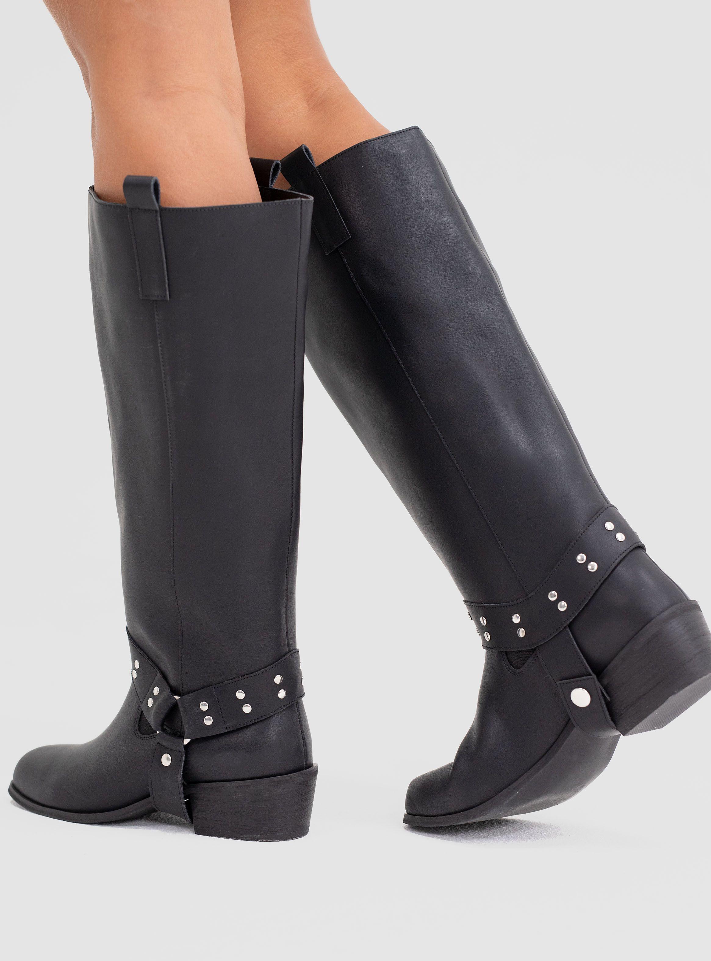 Bota Cuero Transformable Mujer-1