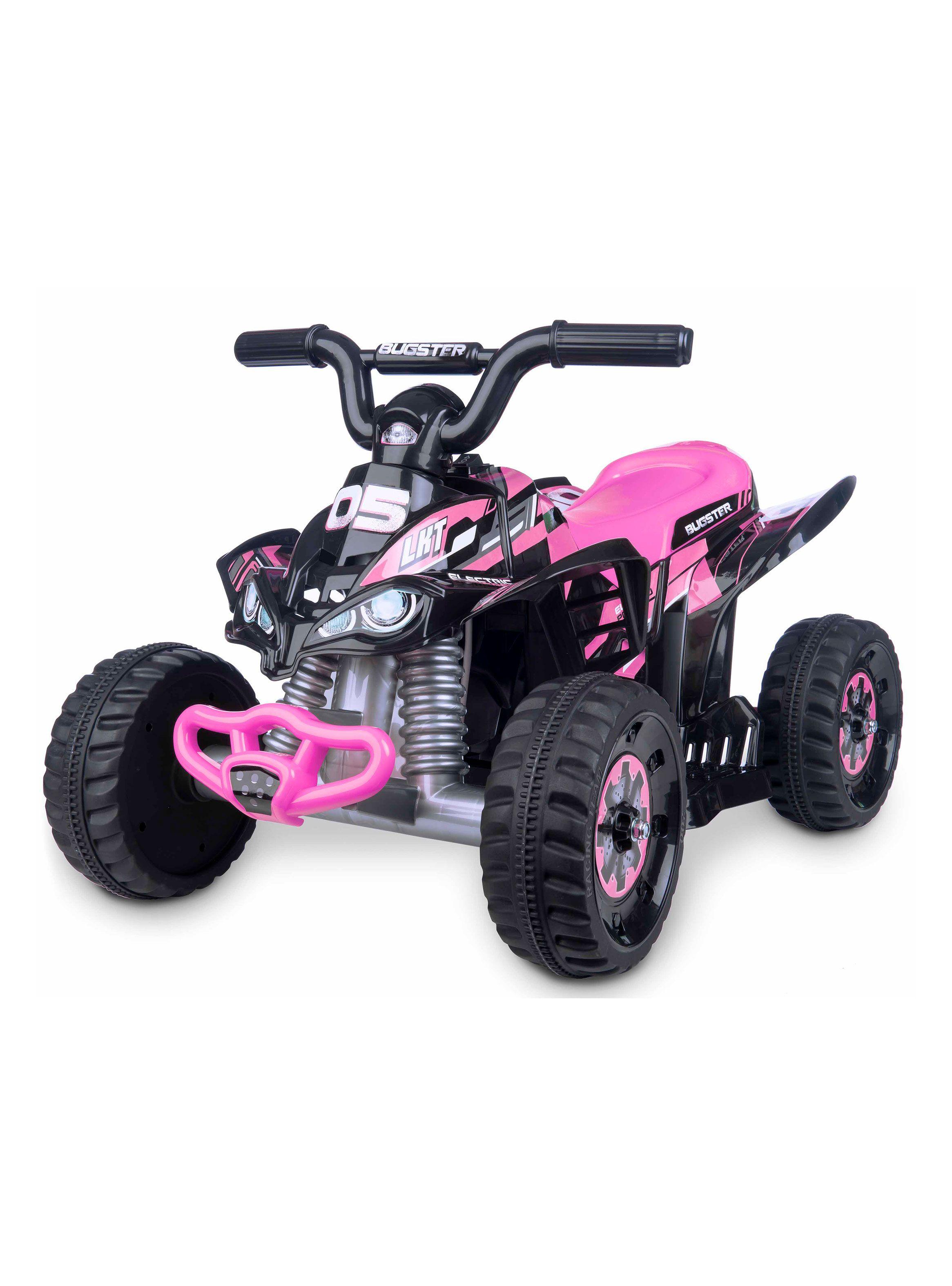 Cuatrimoto 6V + Batería Recargable + Cargador Rosado-2