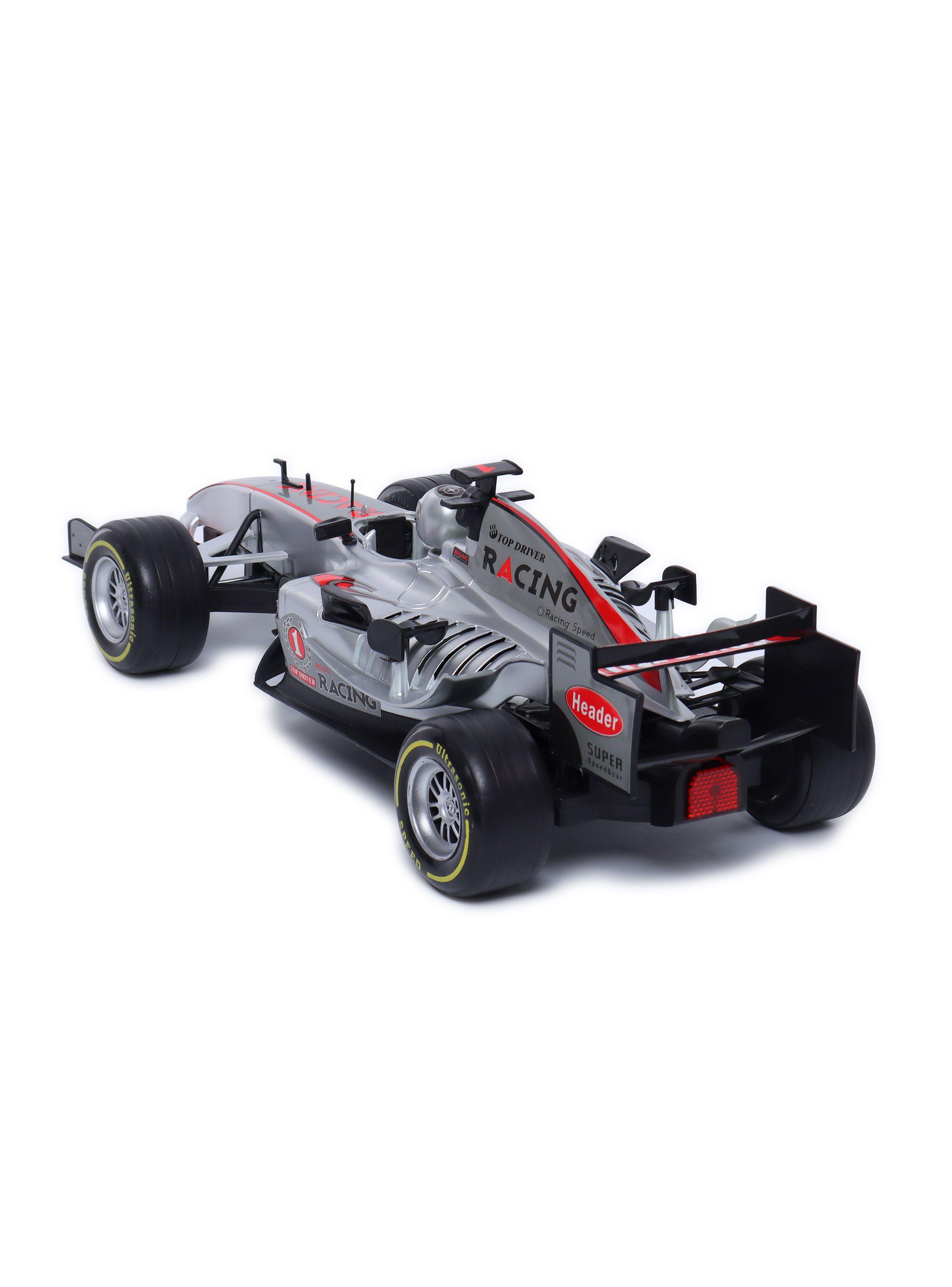 Auto a Batería F1 Friccion 1:10 Luz Sonido Try Me Plata-1