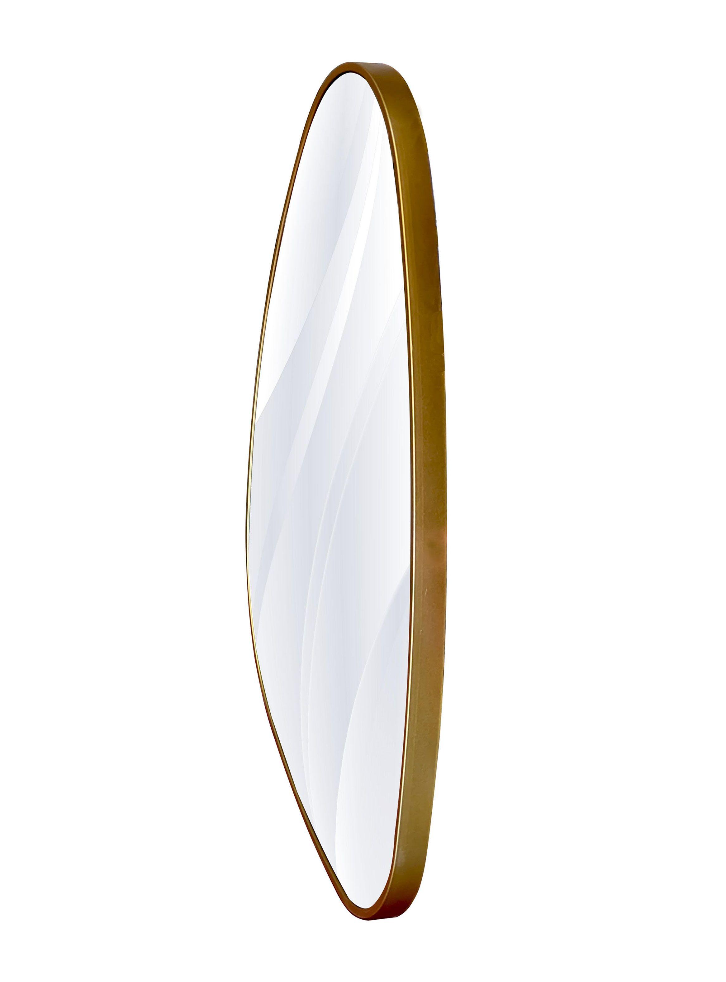Espejo Diseño Irregular Borde Dorado-1