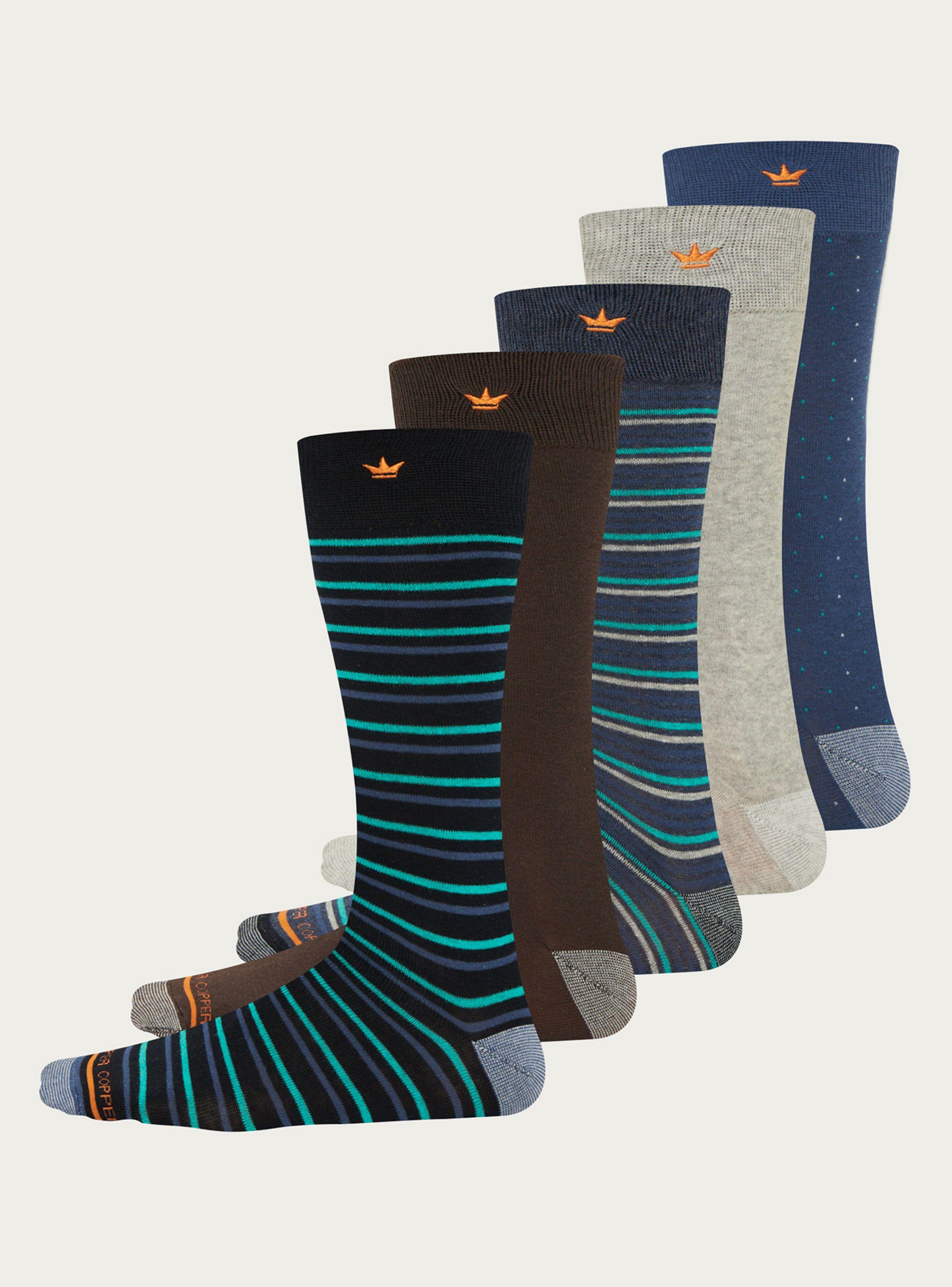 Pack 5 Calcetines Formales Cobre M05-0