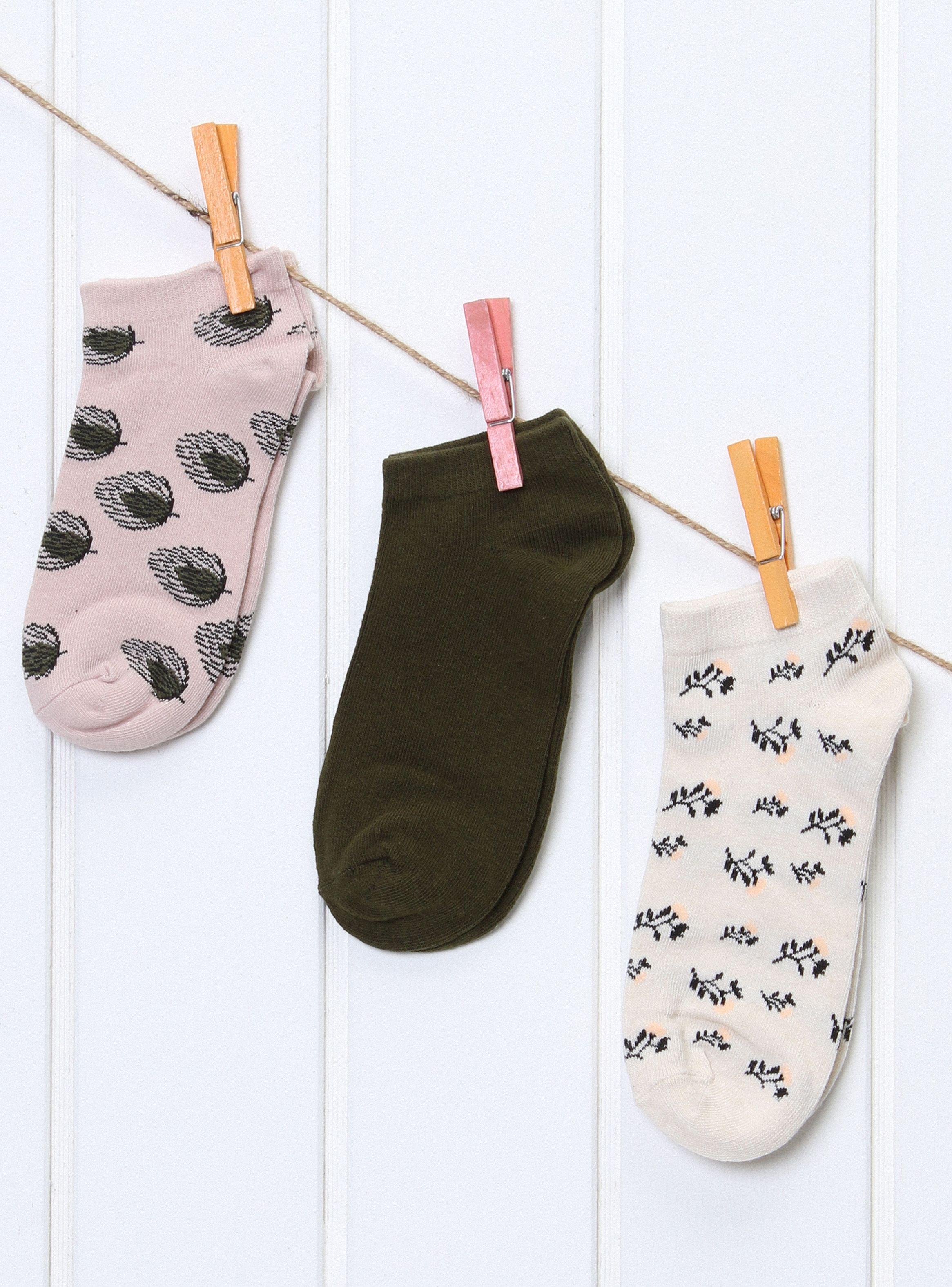 Pack Opposite 3 Pares Calcetín Corto Moda Opposite-0