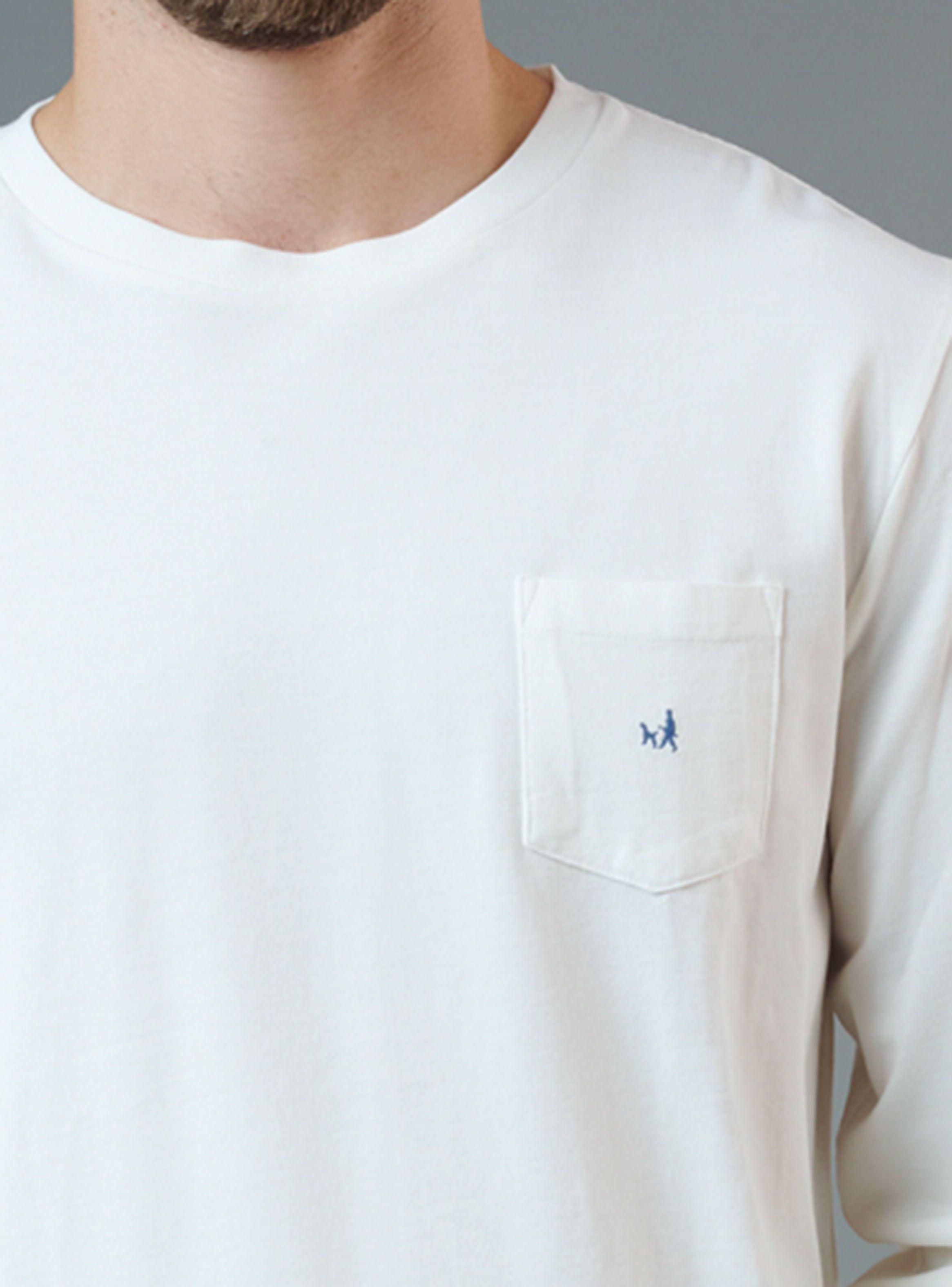 Polera Lisa Crew Neck Bolsillo Logo Arga-1