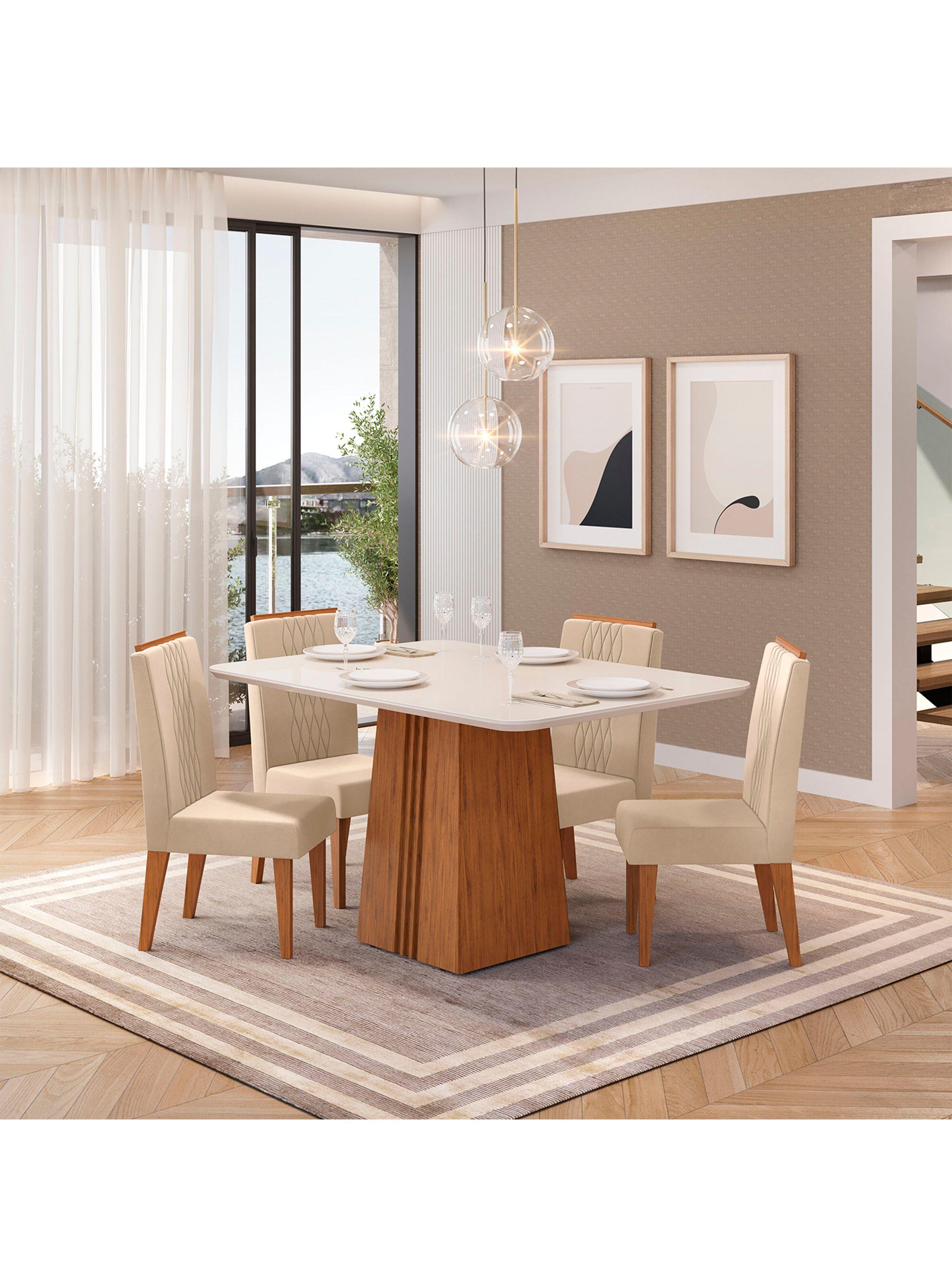 Juego de Comedor Italia Lia + 4 Sillas-4
