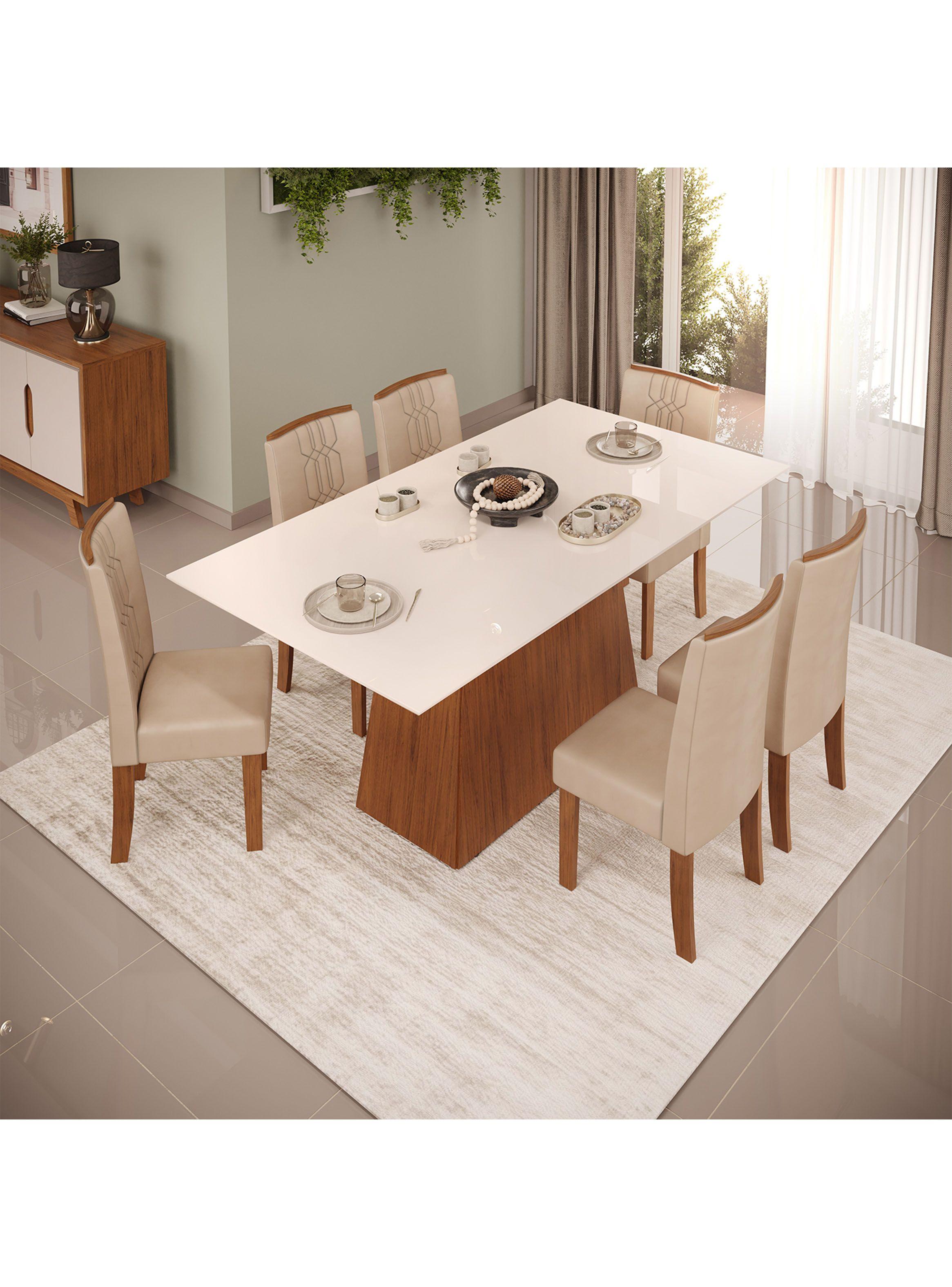 Juego Comedor Dulce Zoe 6 Sillas-4