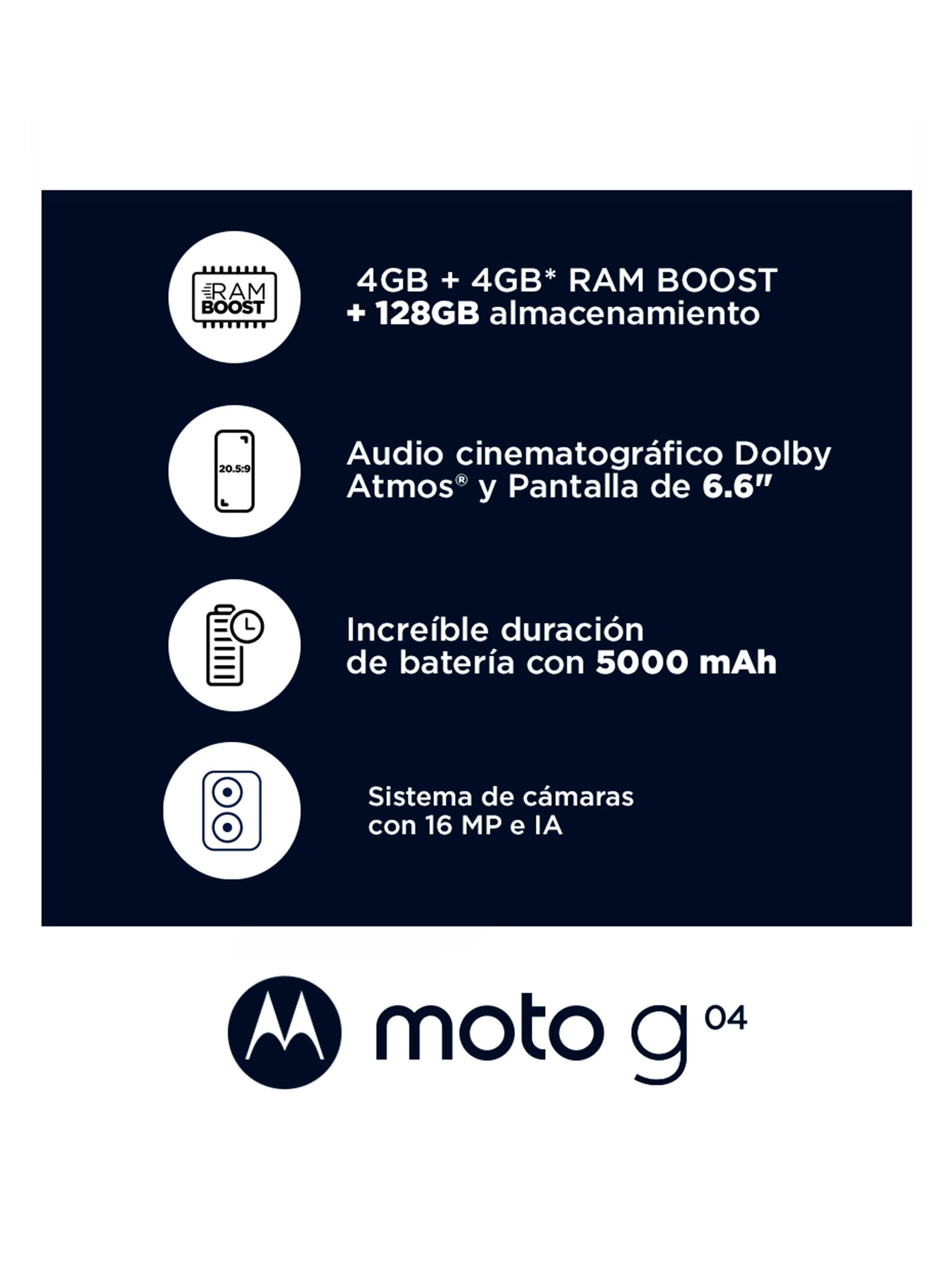 Smartphone Moto G04 128GB 6.6" Naranjo Liberado-4