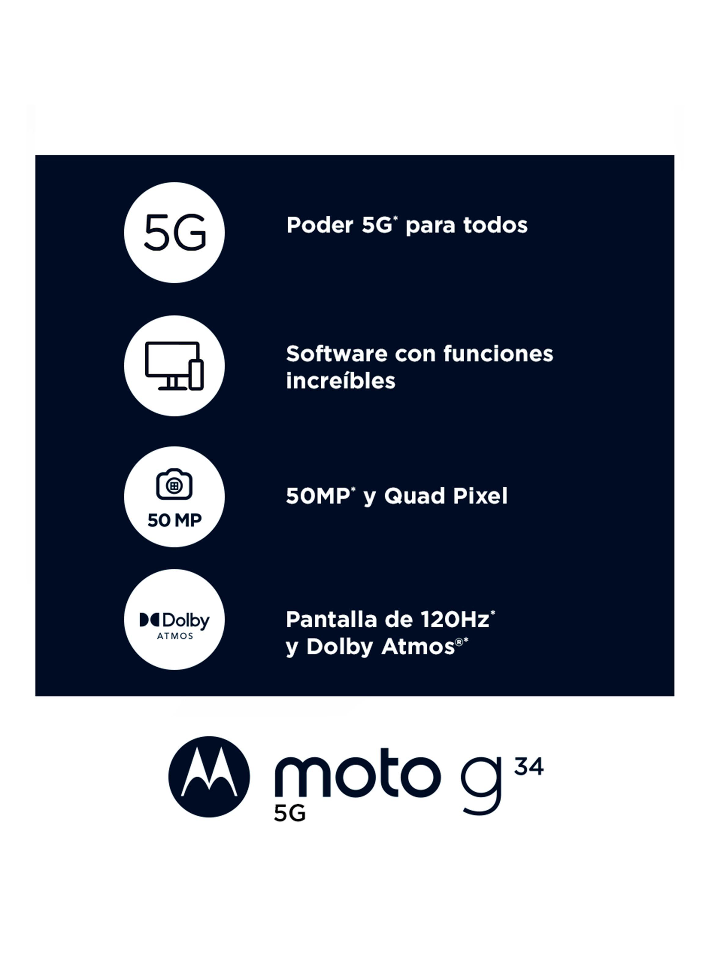 Smartphone Moto G34 5G 256GB 6.5" Azul Liberado-4