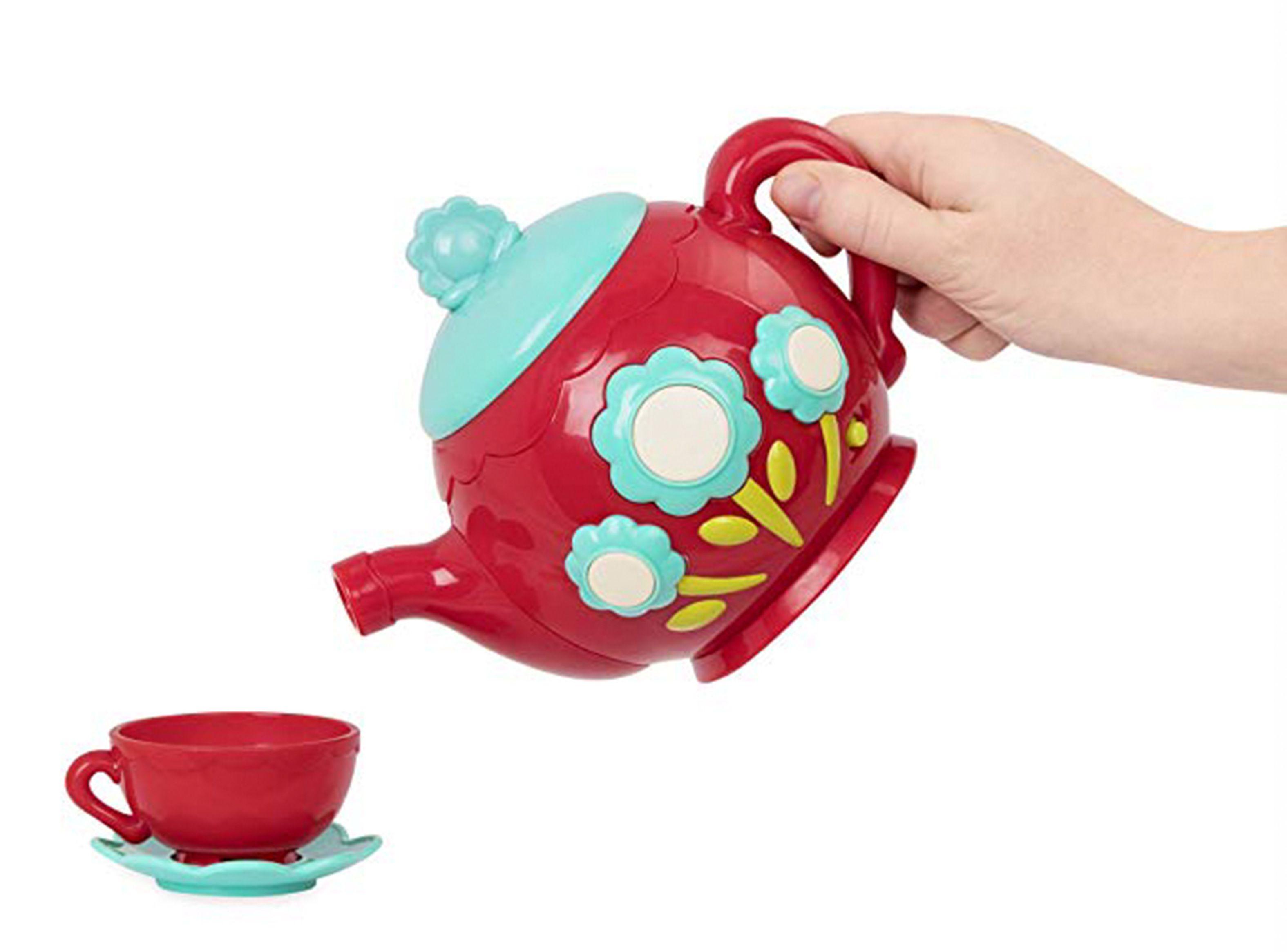 Battat Juego de Té Musical Rojo Caramba-2