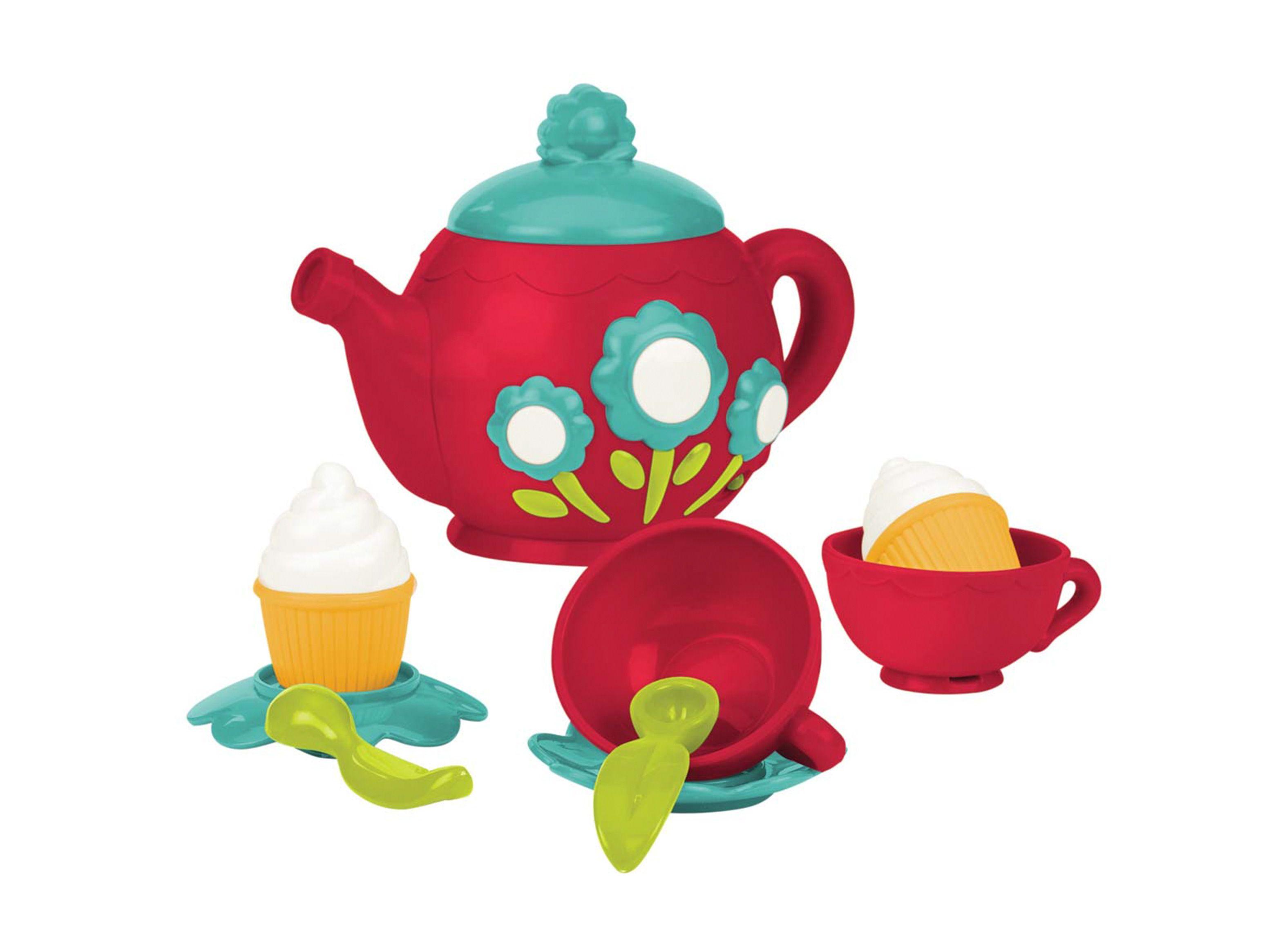 Battat Juego de Té Musical Rojo Caramba-1