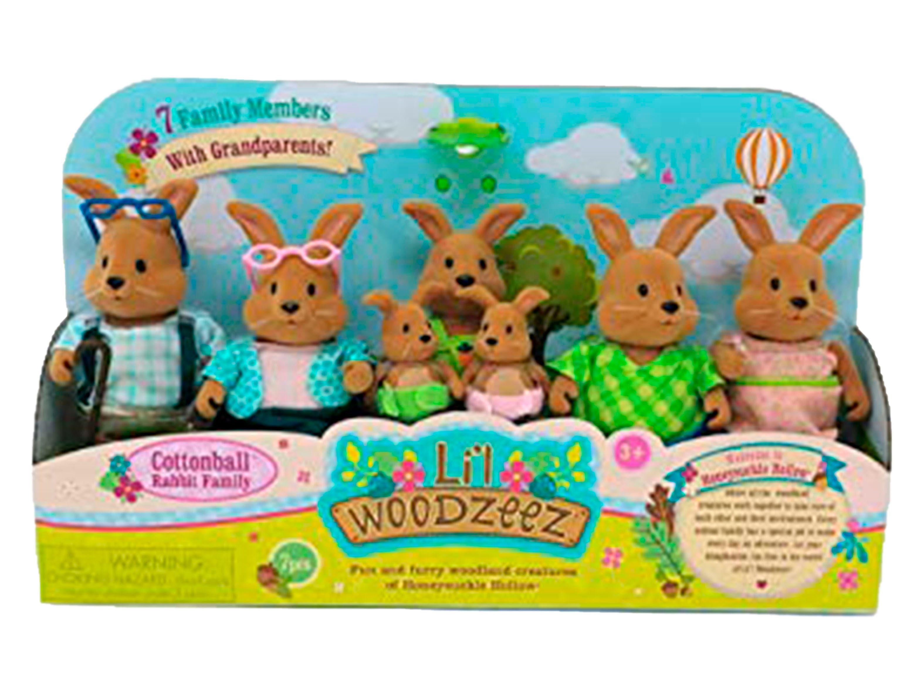 Lil Woodzeez Familia Conejos con Abuelos Caramba-0