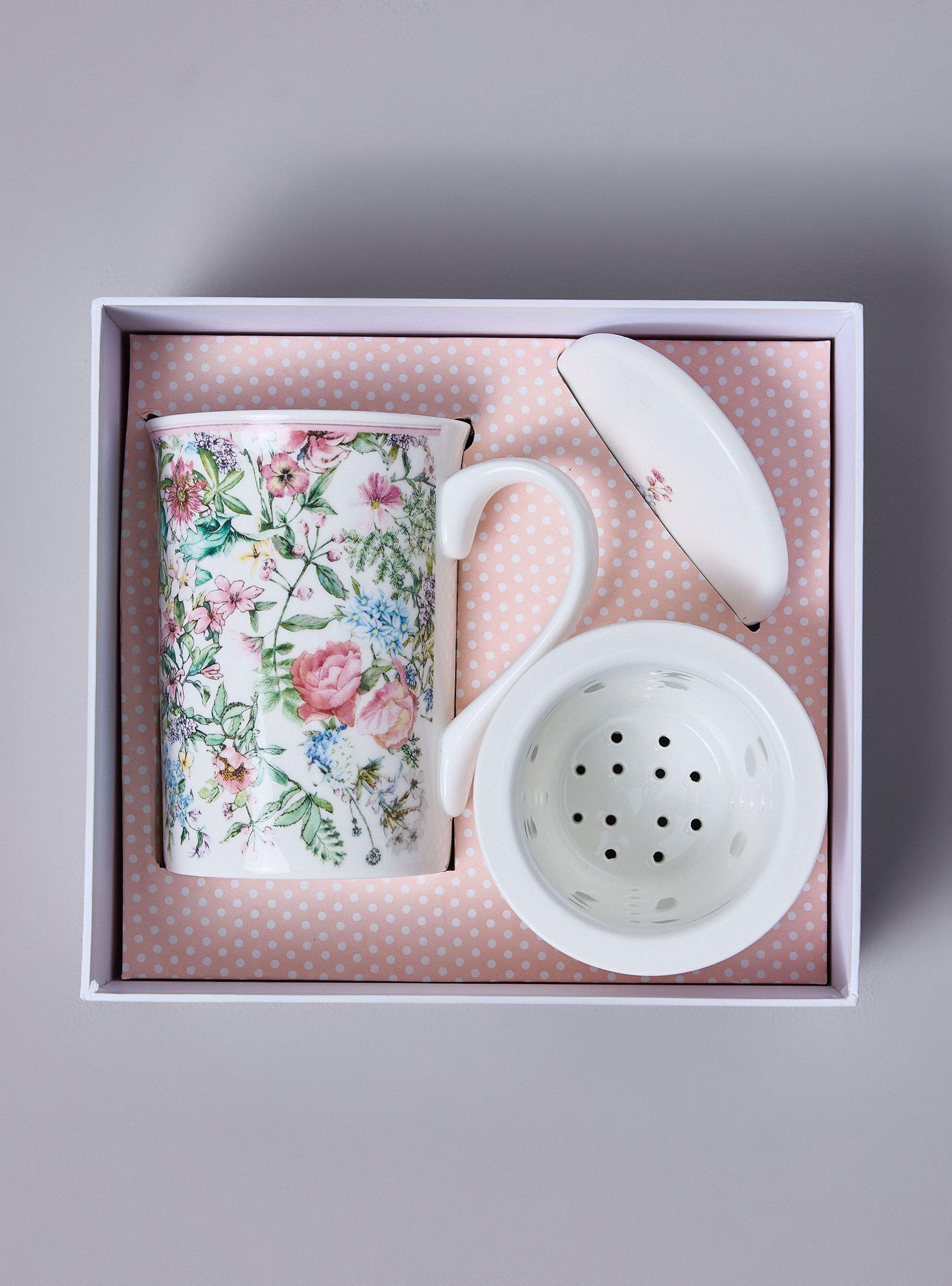 Taza Provenzal con Filtro Rosa-2